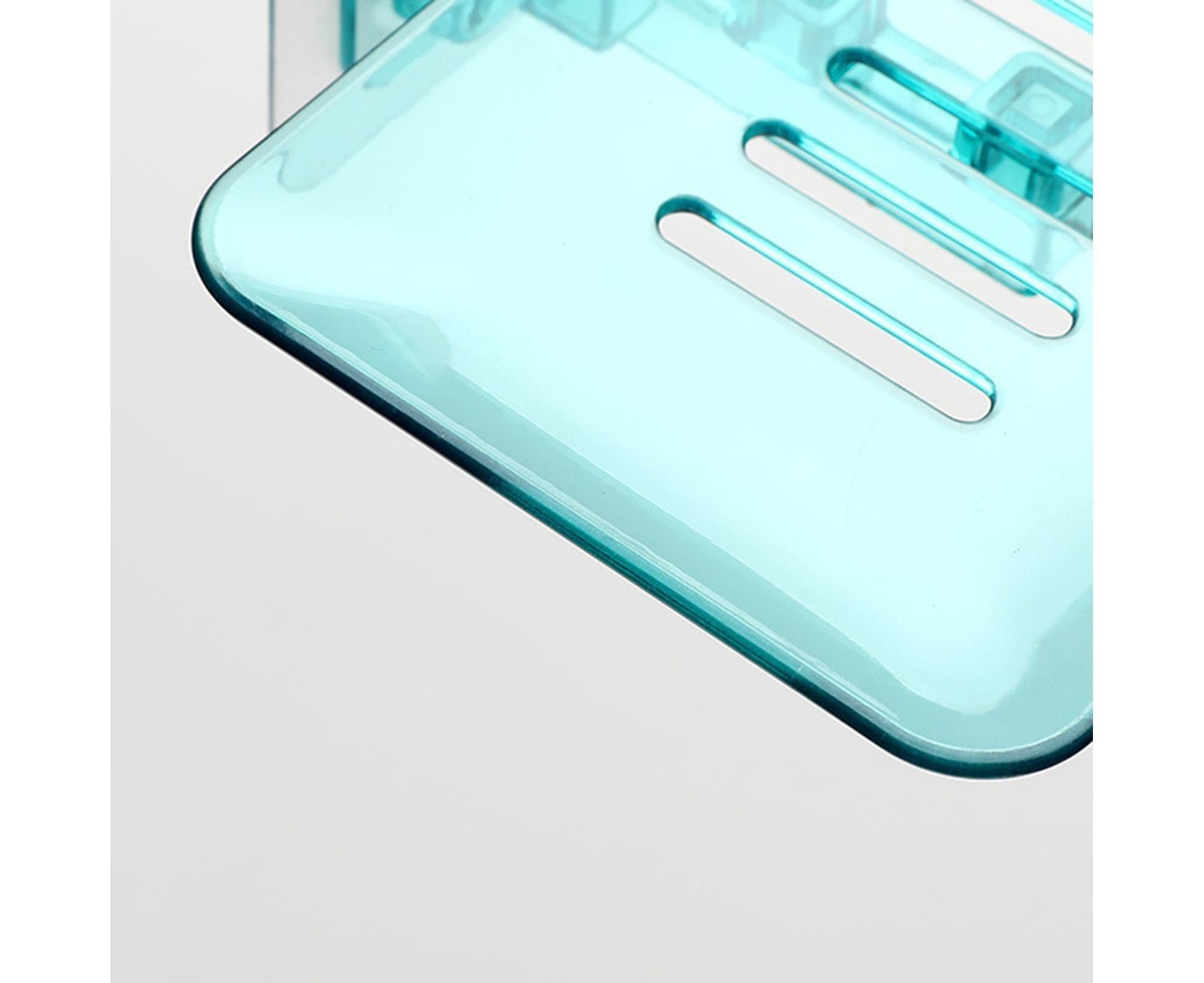 Soap Holder Easy to Install Selfdhesive PVC Bathroom Soap Holder for Home-Green - Image 4