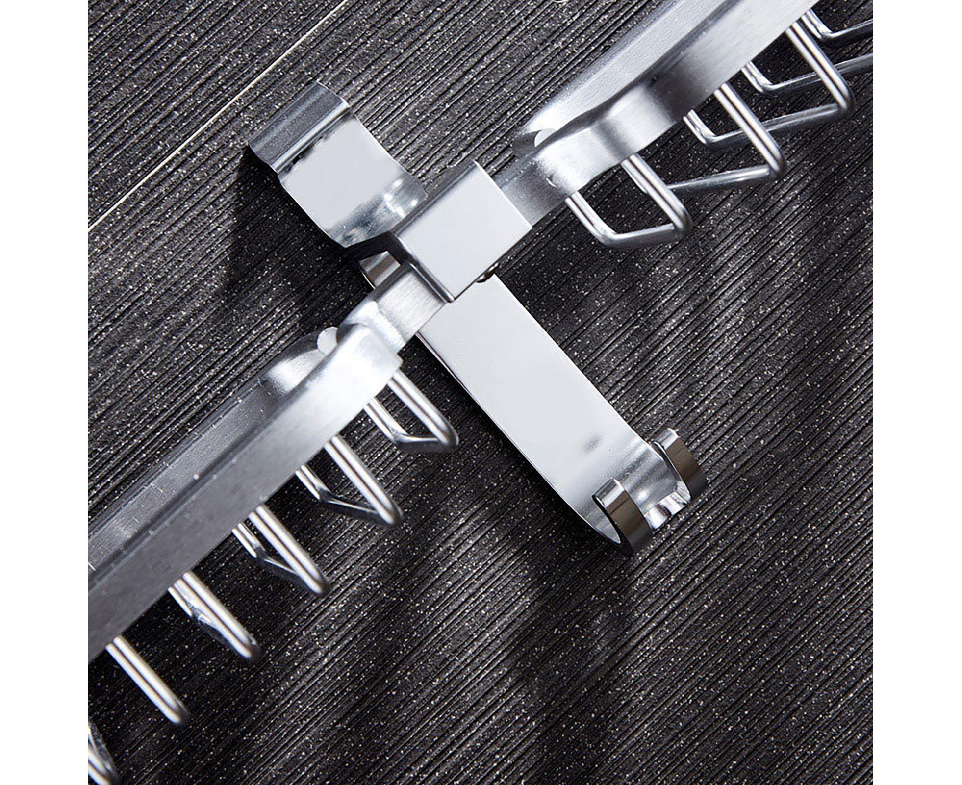 Soap Holder Easy-Installation Hollow Design Square-Shaped Punch-free Soap Drain Box for Home-Silver - Image 5