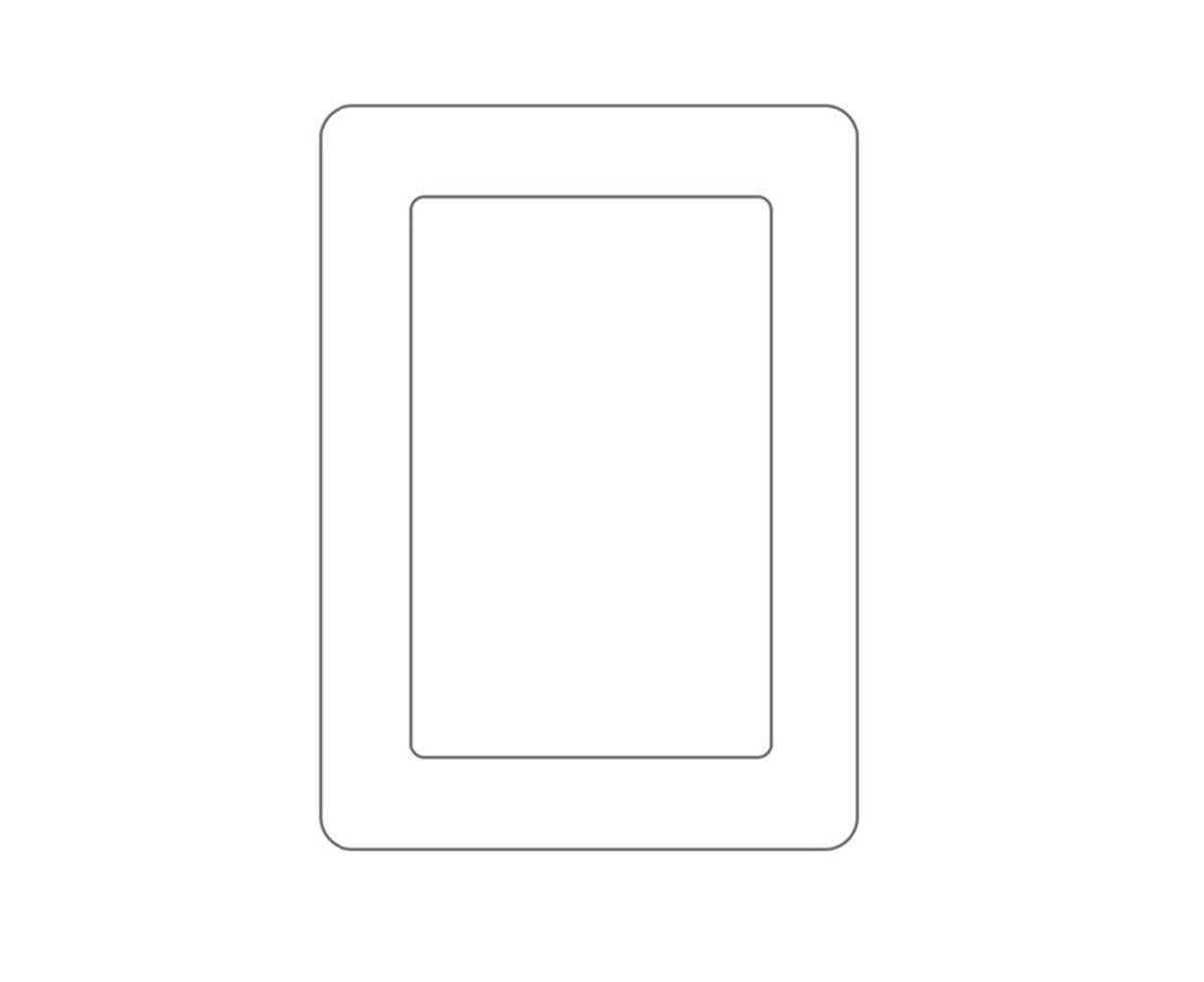 Wall Mounted 5 Inch Photo Frame grip Picture Holder Living Room Art Decor-White - Image 1