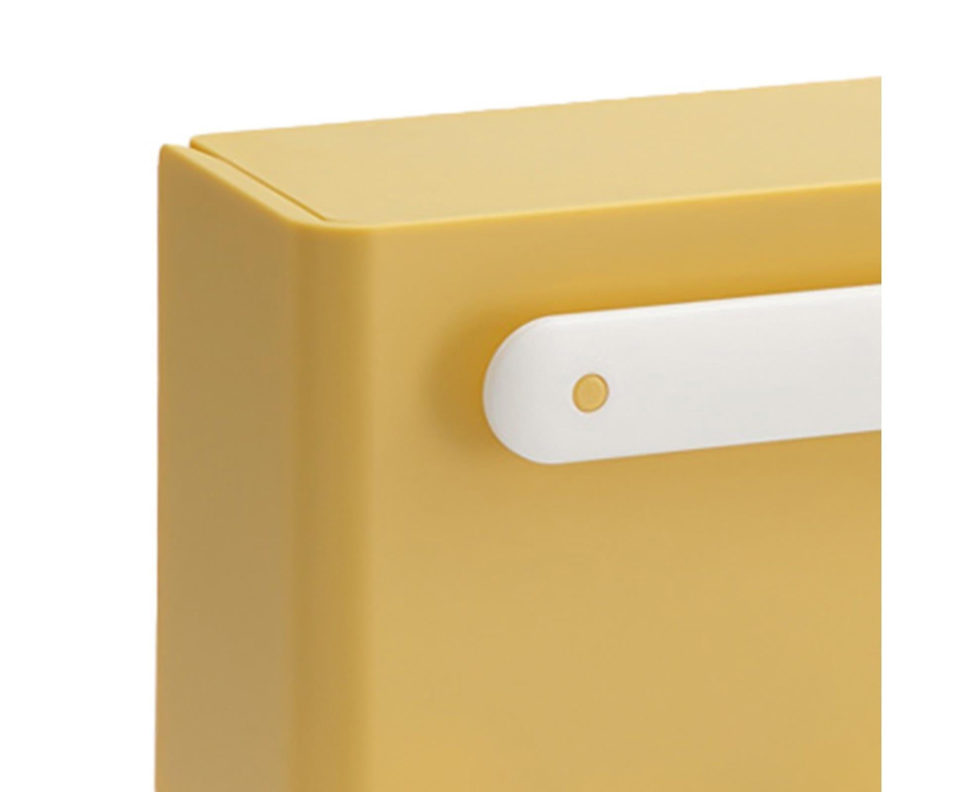 Waterproof Soap Box Detachable HIPS Wall Mountable Soap Draining Rack for Daily Use-Yellow - Image 2
