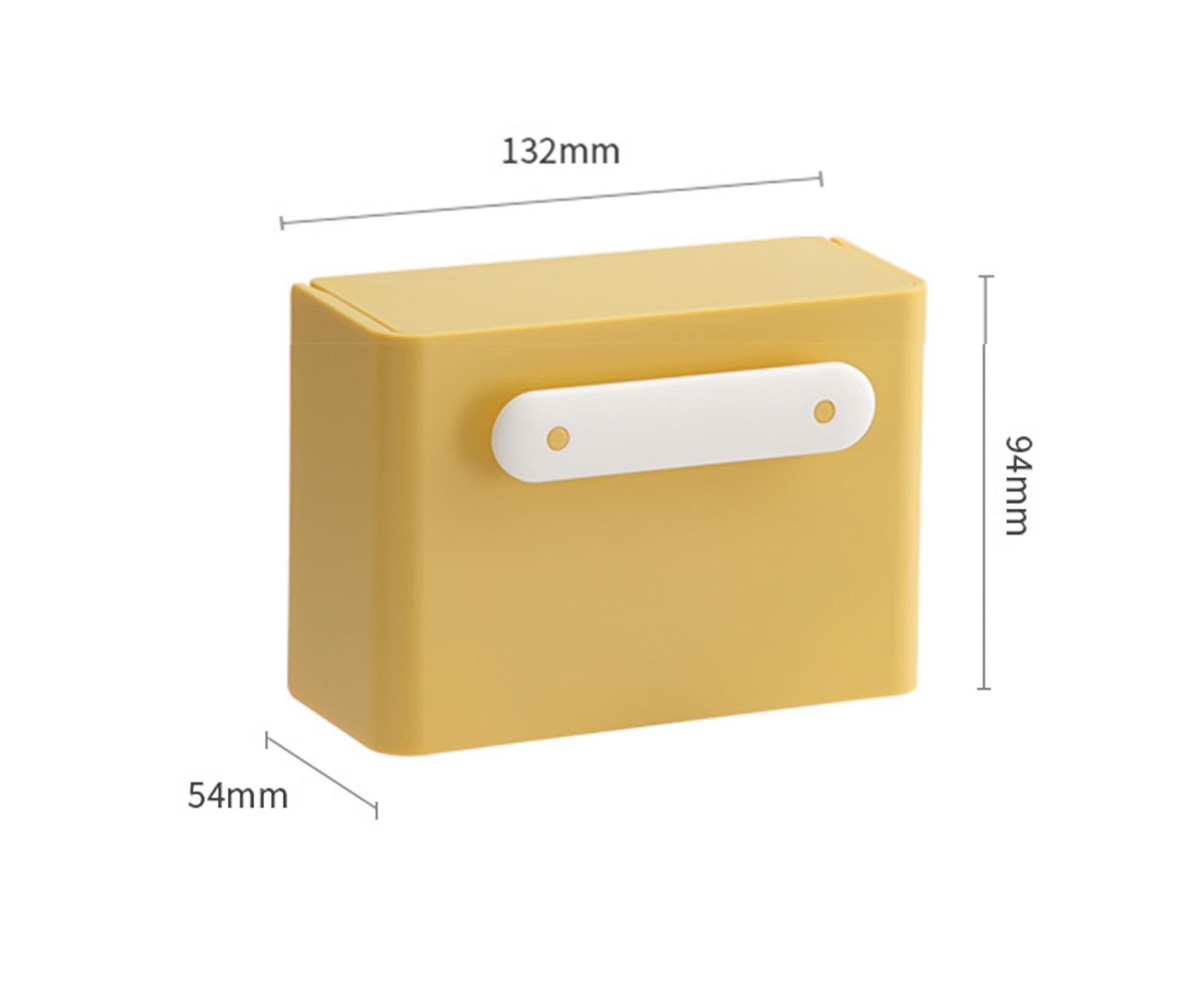 Waterproof Soap Box Detachable HIPS Wall Mountable Soap Draining Rack for Daily Use-Yellow - Image 3