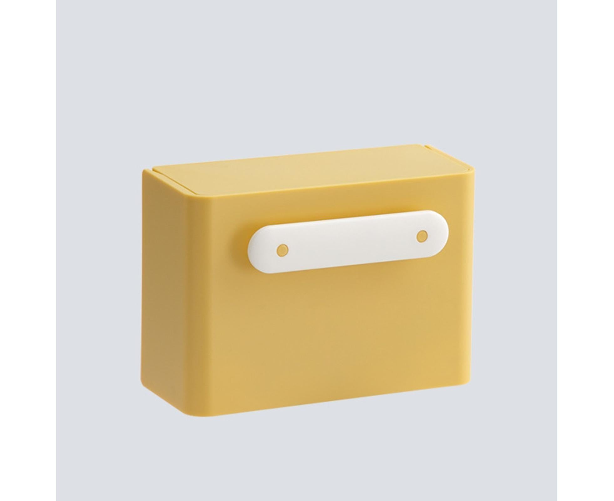 Waterproof Soap Box Detachable HIPS Wall Mountable Soap Draining Rack for Daily Use-Yellow - Image 6