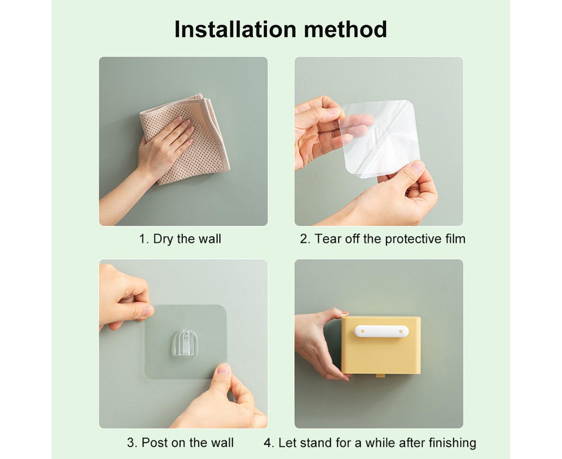 Waterproof Soap Box Detachable HIPS Wall Mountable Soap Draining Rack for Daily Use-Yellow - Image 7