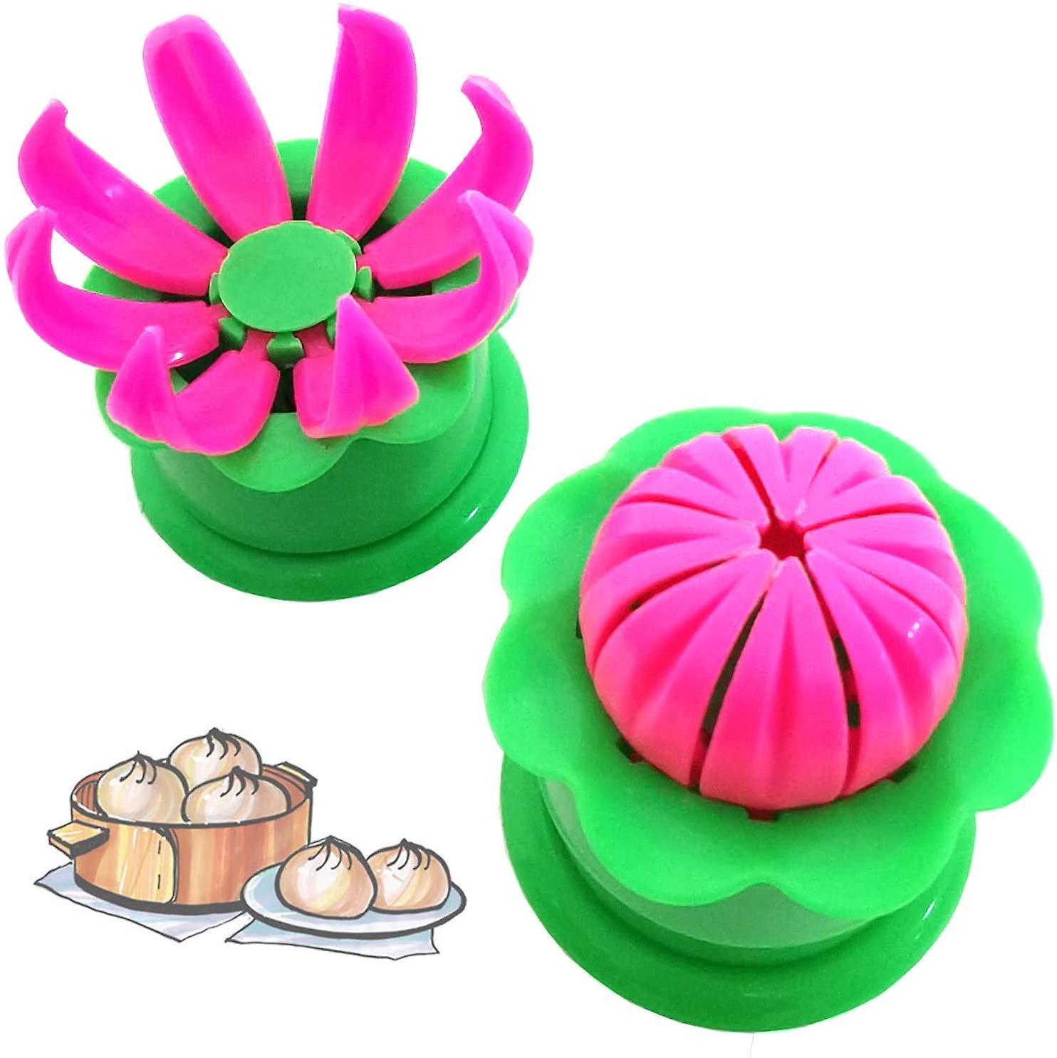 2-Pack Steamed Stuffed Bun Making Mold, Pastry Pie Steam Bun Dumpling Maker Mould, Empanada Mold Kit - Image 1