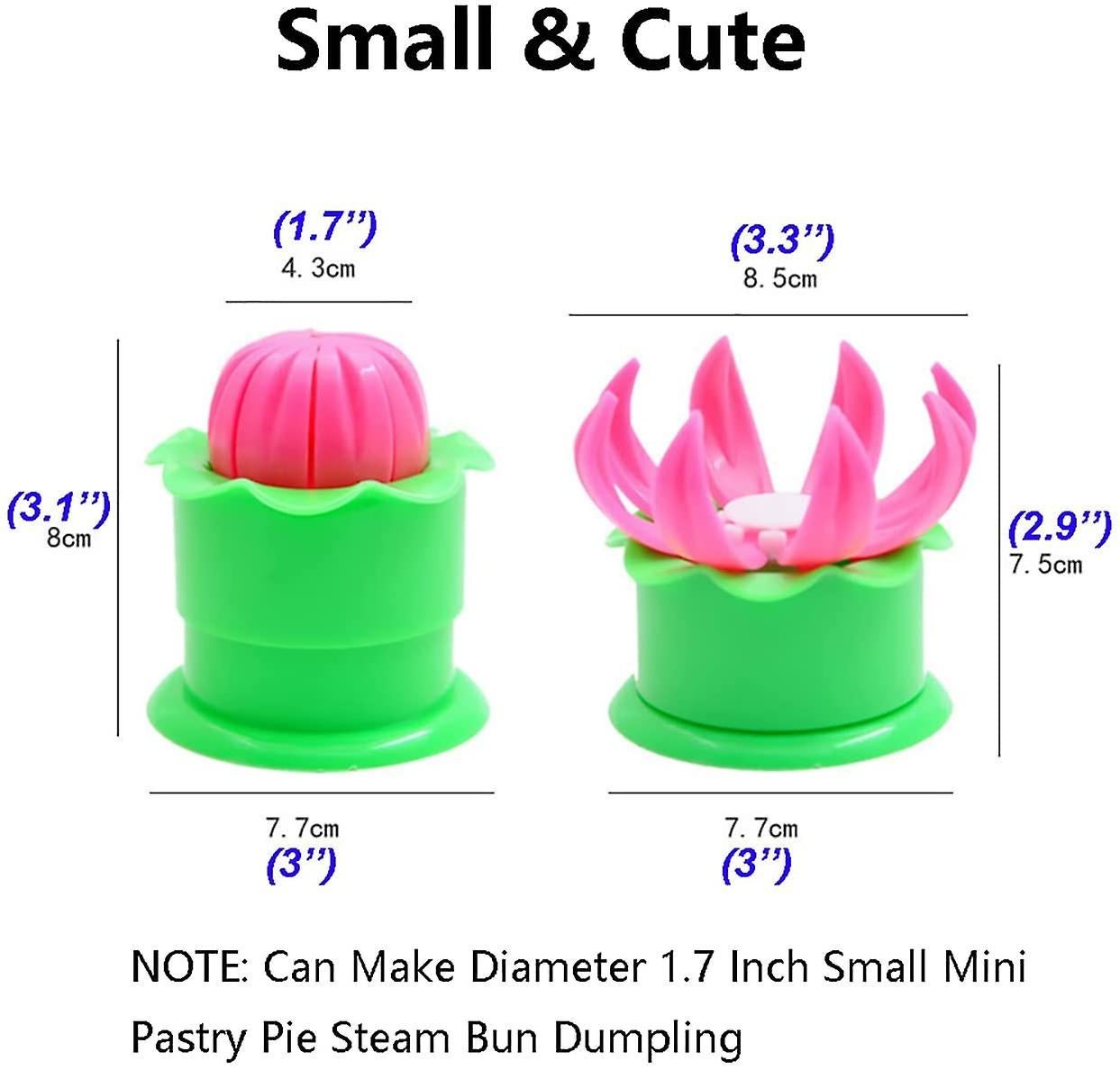 2-Pack Steamed Stuffed Bun Making Mold, Pastry Pie Steam Bun Dumpling Maker Mould, Empanada Mold Kit - Image 2
