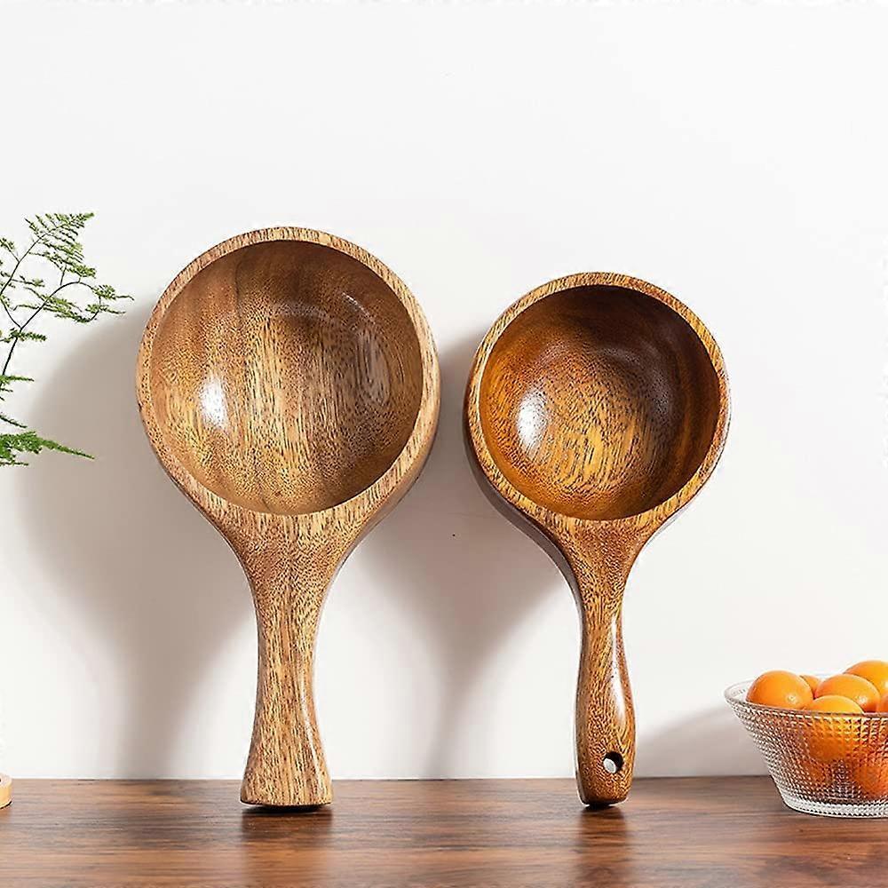 Wooden Spoon Solid Wood Water Spoon Rice Spoon Multipurpose Tableware Kitchen Utensil - Image 2