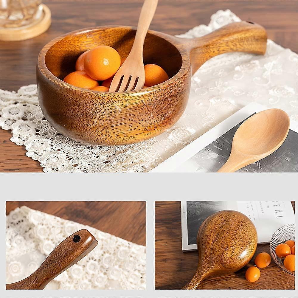 Wooden Spoon Solid Wood Water Spoon Rice Spoon Multipurpose Tableware Kitchen Utensil - Image 5