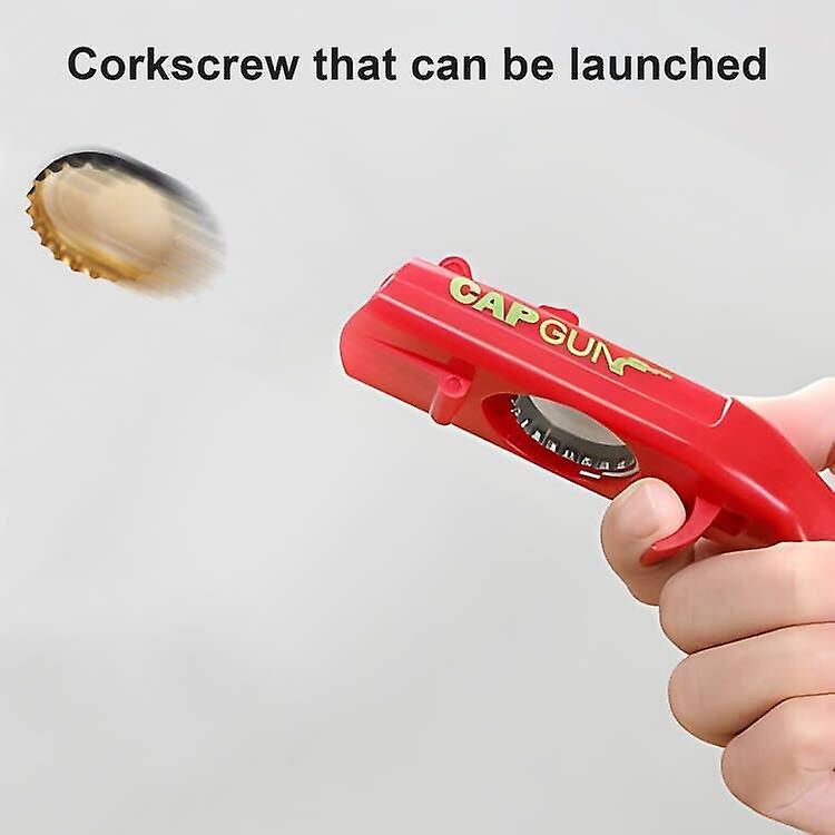 Beautiful Gift 2 Pack Beer Bottle Opener Cap Gun,Kitchen Gadgets Novelty Unique Gifts for Men - Image 5