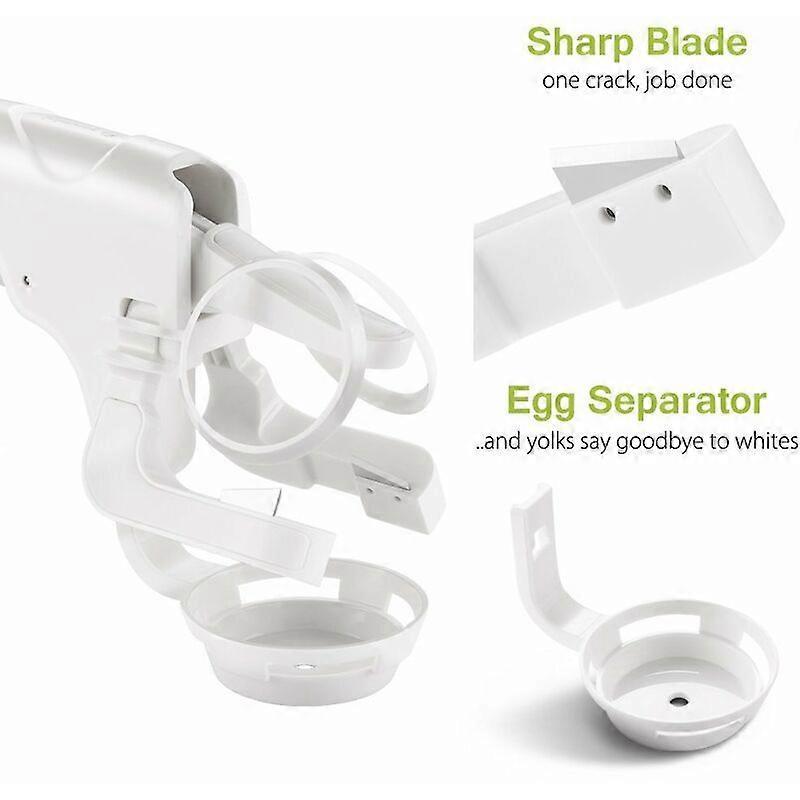 Eggs Splinterless Egg Cracker Kitchen Gift Gadget Egg Yolk White Protein Separator Kitchen Tool - Image 3