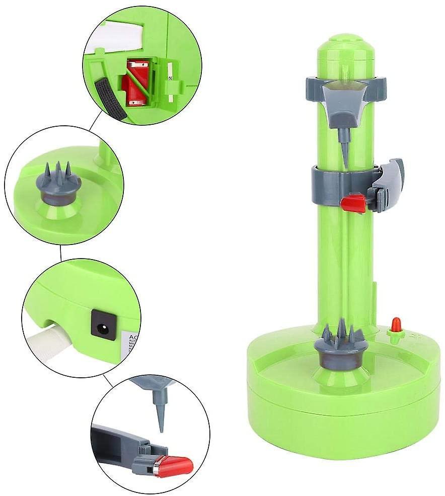Electric Peeler, Multifunctional Potato Peeler, Household Automatic Rotating Apple Vegetable Fruit - Image 5