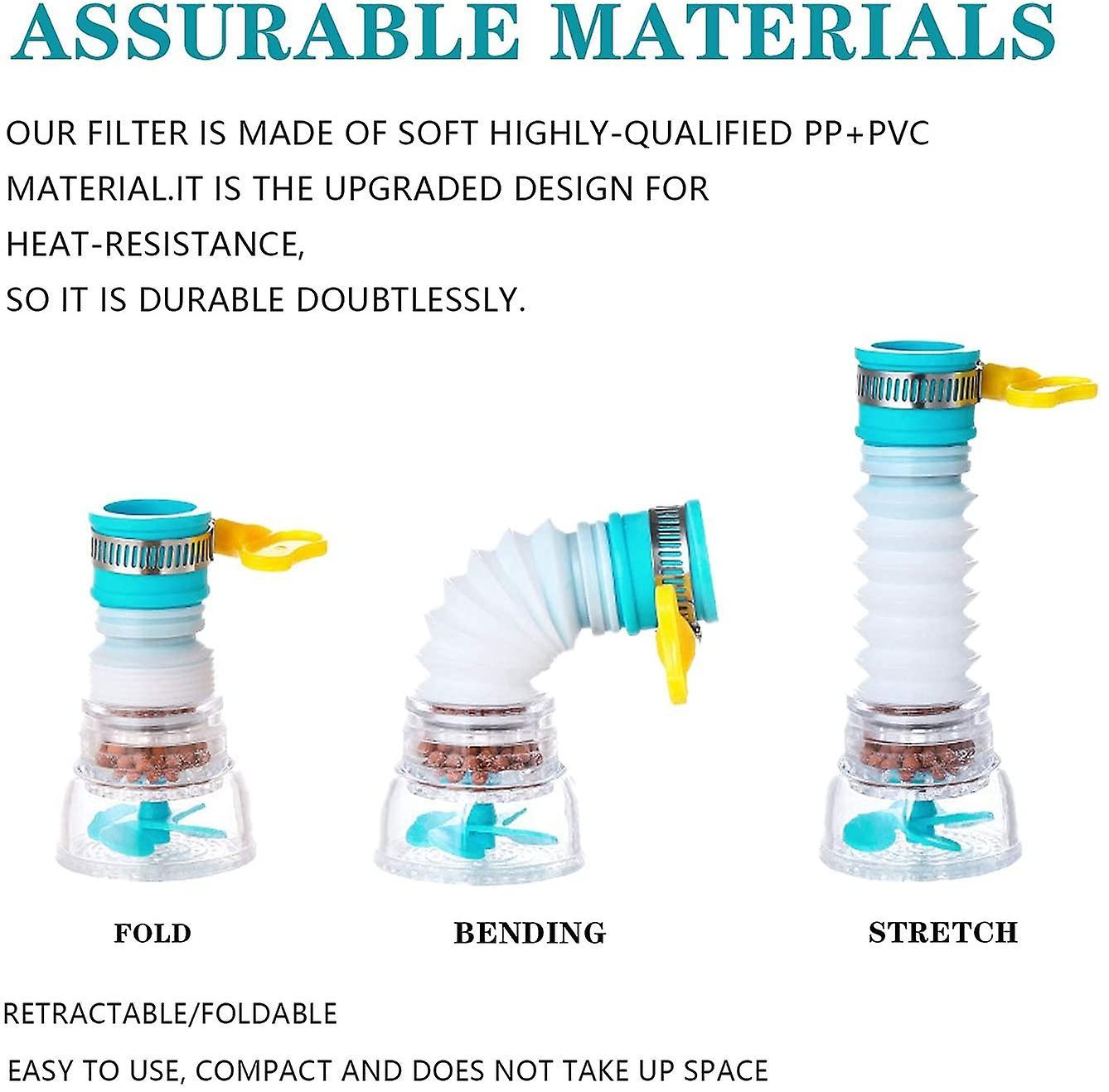 Kitchen Faucet Splash-proof Shower Kitchen Cook Basin Rotatable Nozzle Water Saving Device - Image 4
