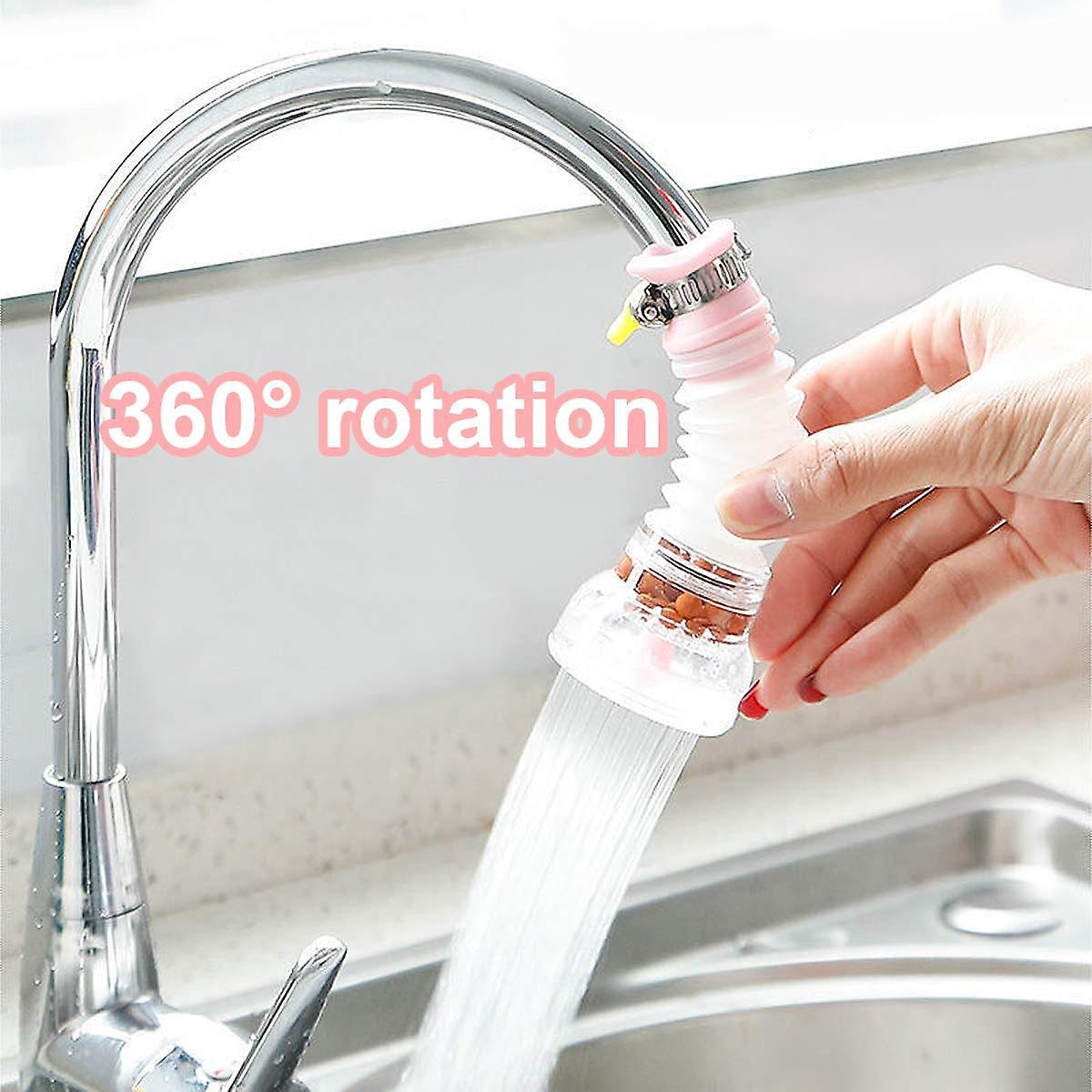 Kitchen Faucet, 3 Pcs Mini 360 Degree Rotating Faucet Water Filter 360 Kitchen Faucet Water Filter - Image 3