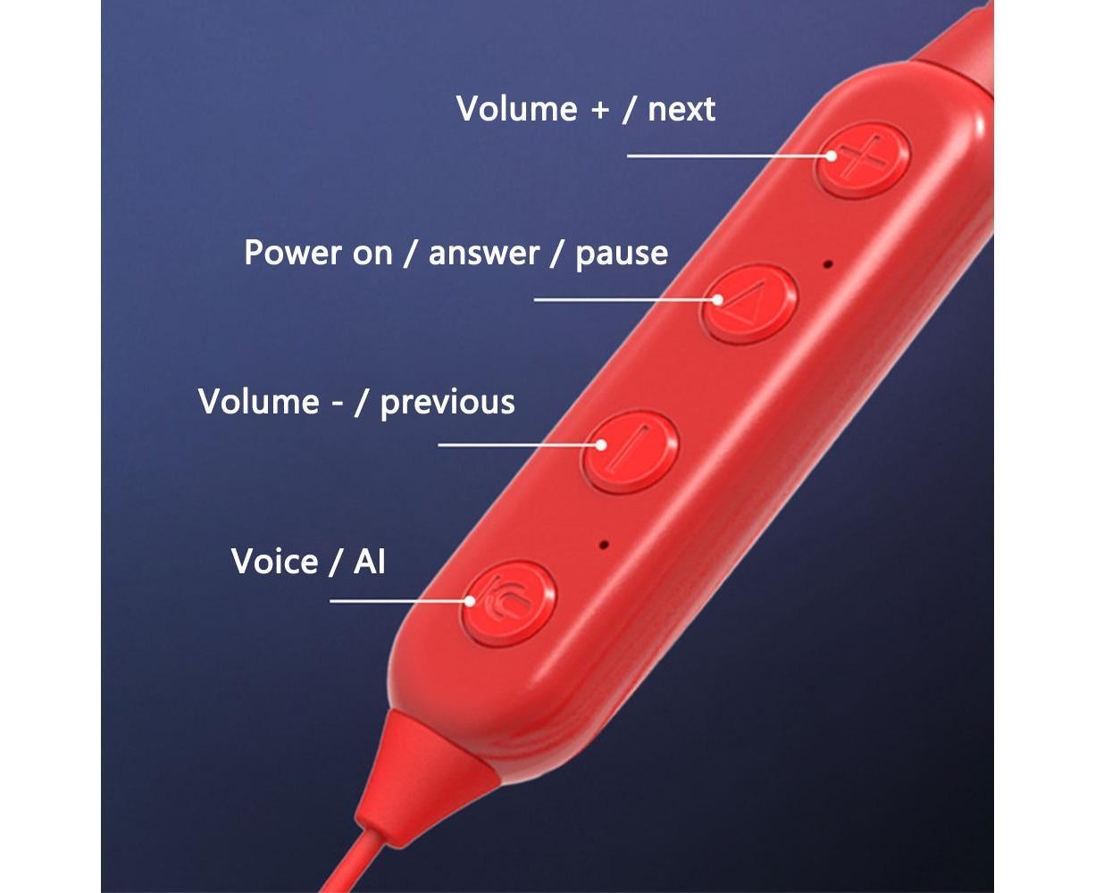 Bluetooth Headphones Neckband Wireless Earphones In-Ear Sports Earbuds - Image 3