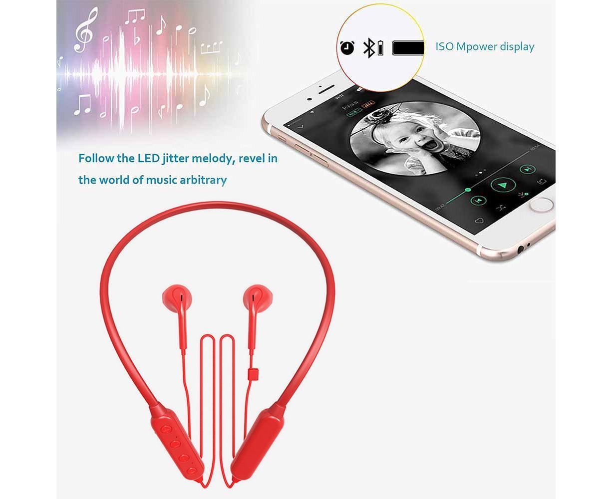 Bluetooth Headphones Neckband Wireless Earphones In-Ear Sports Earbuds - Image 5