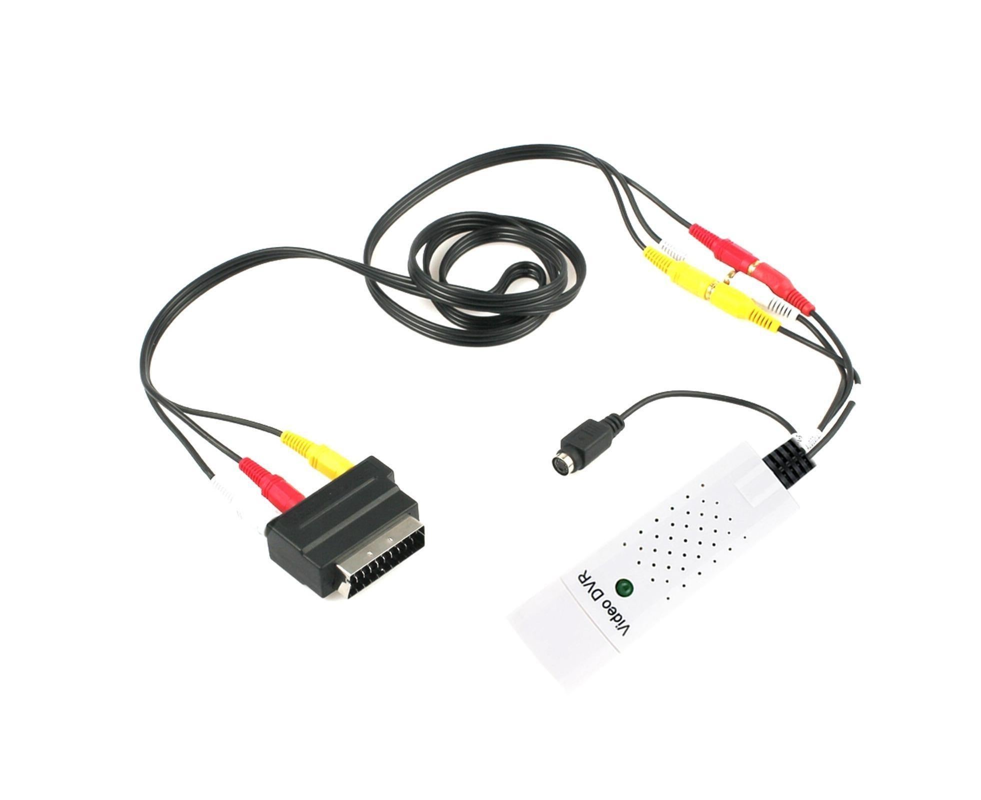 USB 2.0 Audio Video Grabber Scheda Capture VHS Card to DVD Adapter Converter - Black - Image 5