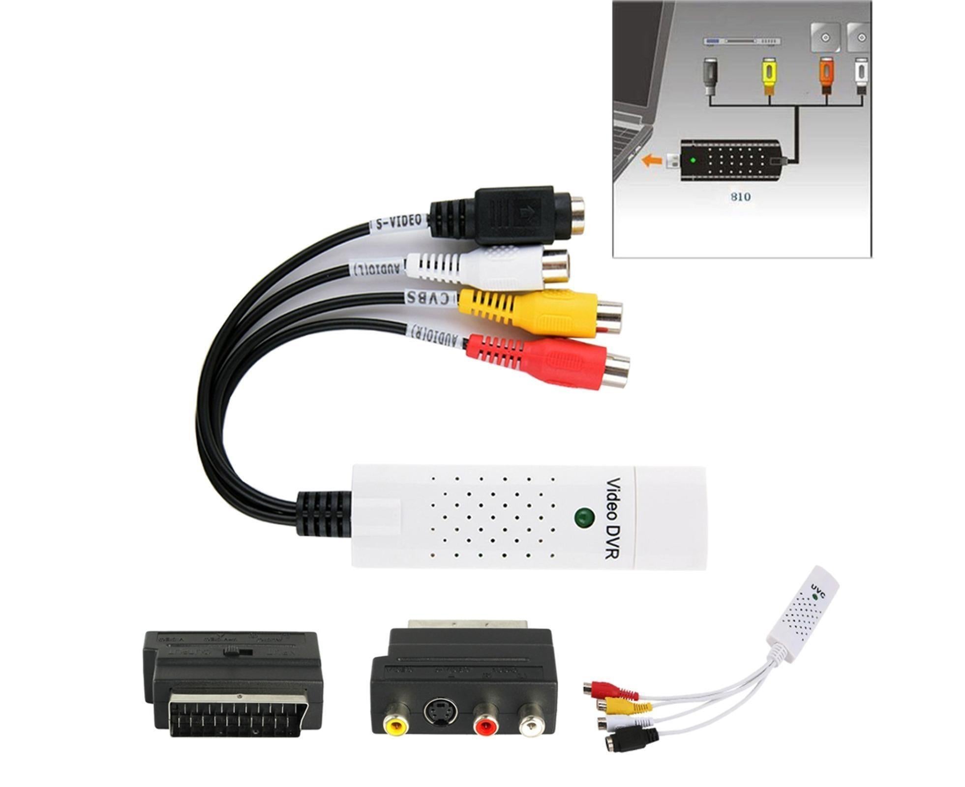 USB 2.0 Audio Video Grabber Scheda Capture VHS Card to DVD Adapter Converter - Black - Image 6