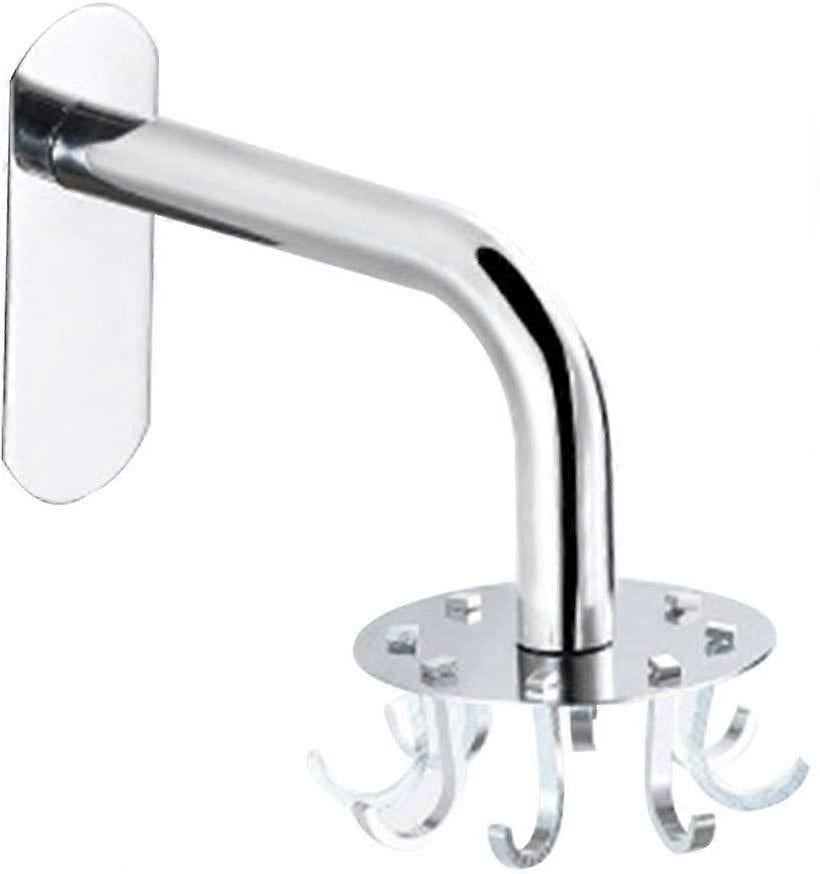 Kitchen Utensil Holder 360 Rotating Storage Hook, 8 Under Cabinet Hooks Kitchen Utensil - Image 1