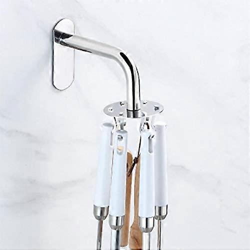 Kitchen Utensil Holder 360 Rotating Storage Hook, 8 Under Cabinet Hooks Kitchen Utensil - Image 2