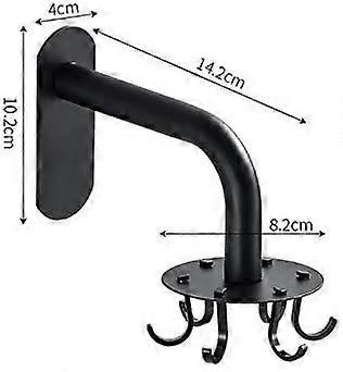 Kitchen Utensil Holder 360 Rotating Storage Hook, 8 Under Cabinet Hooks Kitchen Utensil - Image 5