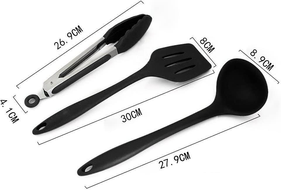 Kitchen Utensils Silicone Set, Bpa-free Silicone Kitchen Utensil Set, Dishwasher secure, Non-stick - Image 2