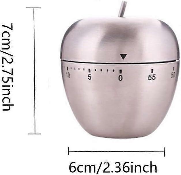 Mechanical Kitchen Timer Kitchen Timer 60 Minute Countdown Apple Shape Multifunction Kitchen Timer - Image 2