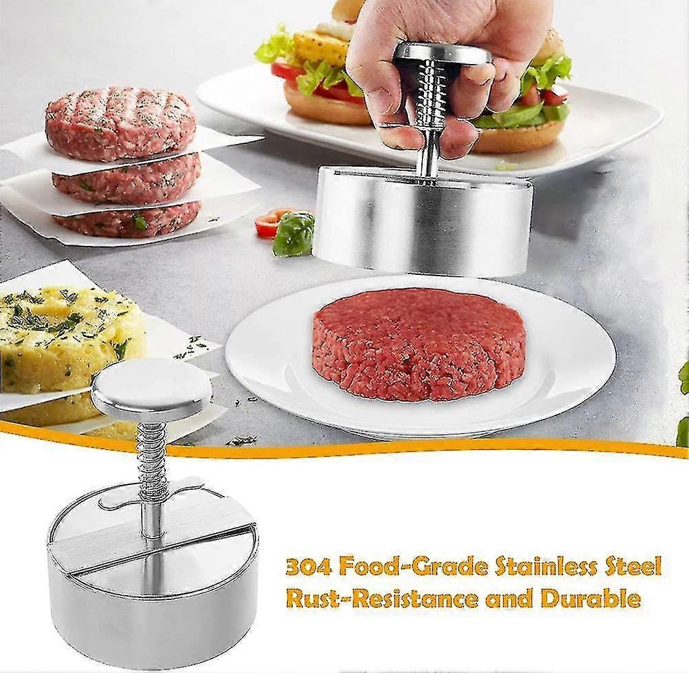 Stainless Steel Burger Mold Grill Kitchen - Image 4