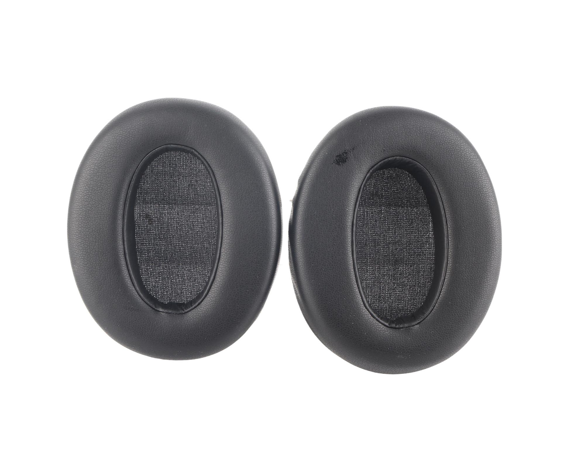 Ear Cushions Replacement Soft Protein Leather Noise Isolation Foam Thickened Pads for WH XB910N Headphones Black - Image 1
