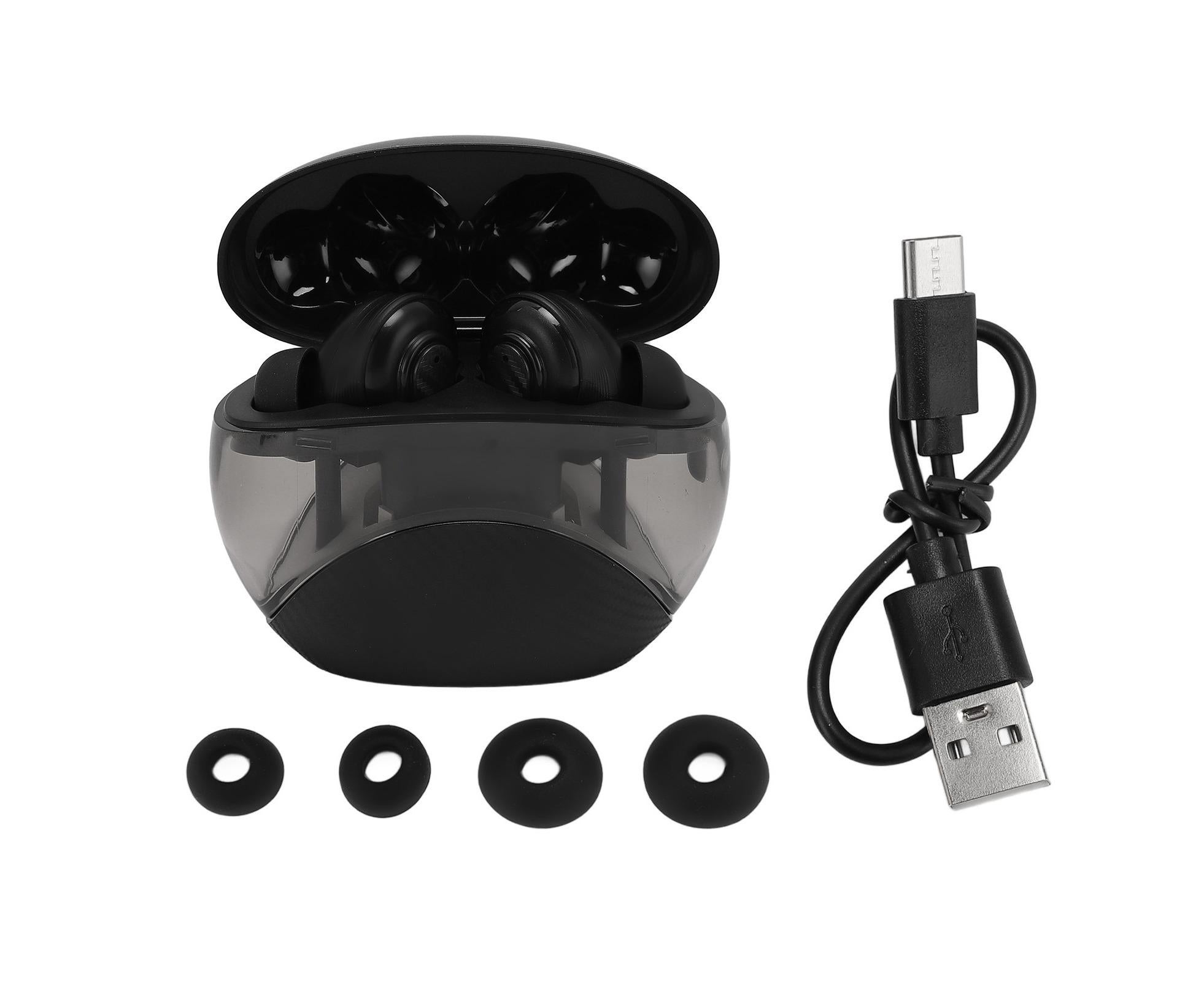 Language Translator Earbud Bluetooth 5.4 144 Online Languanges Translation Black - Image 1