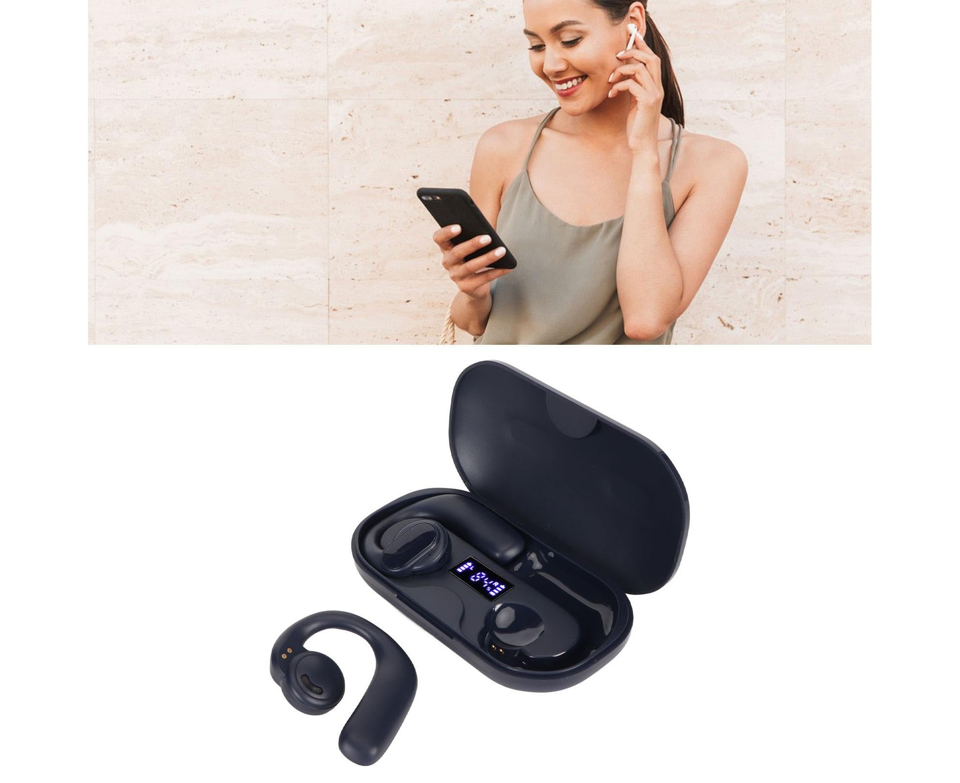 Language Translator Earbuds Multifunction Noise Reduction Stereo Sound 144 Kinds Languages Bluetooth 5.3 Earphones Blue - Image 8