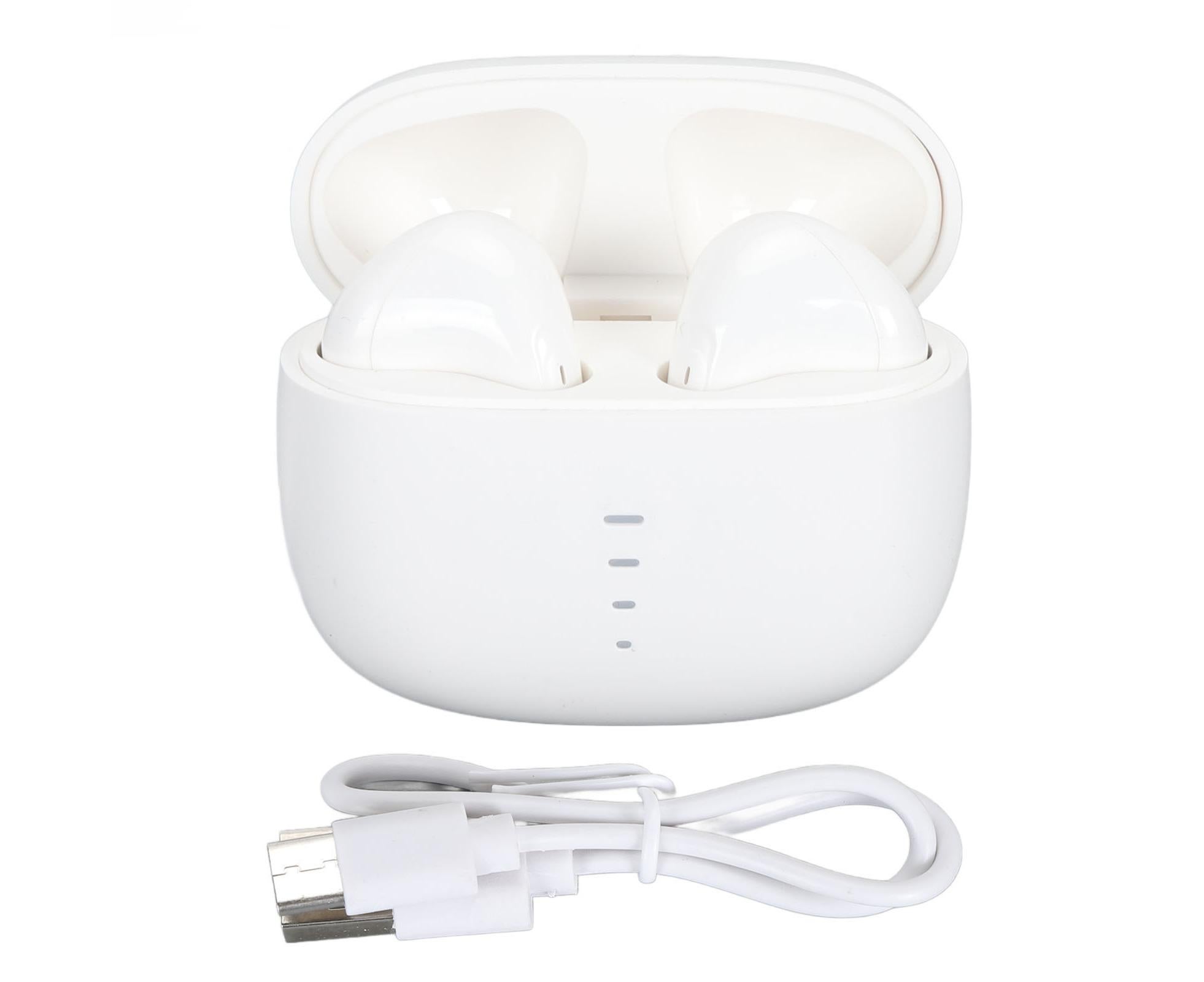 Language Translator Earbuds Multifunction HD Noise Reduction Bluetooth 5.1 144 Kinds Languages Real Time Translation Headphone White - Image 1