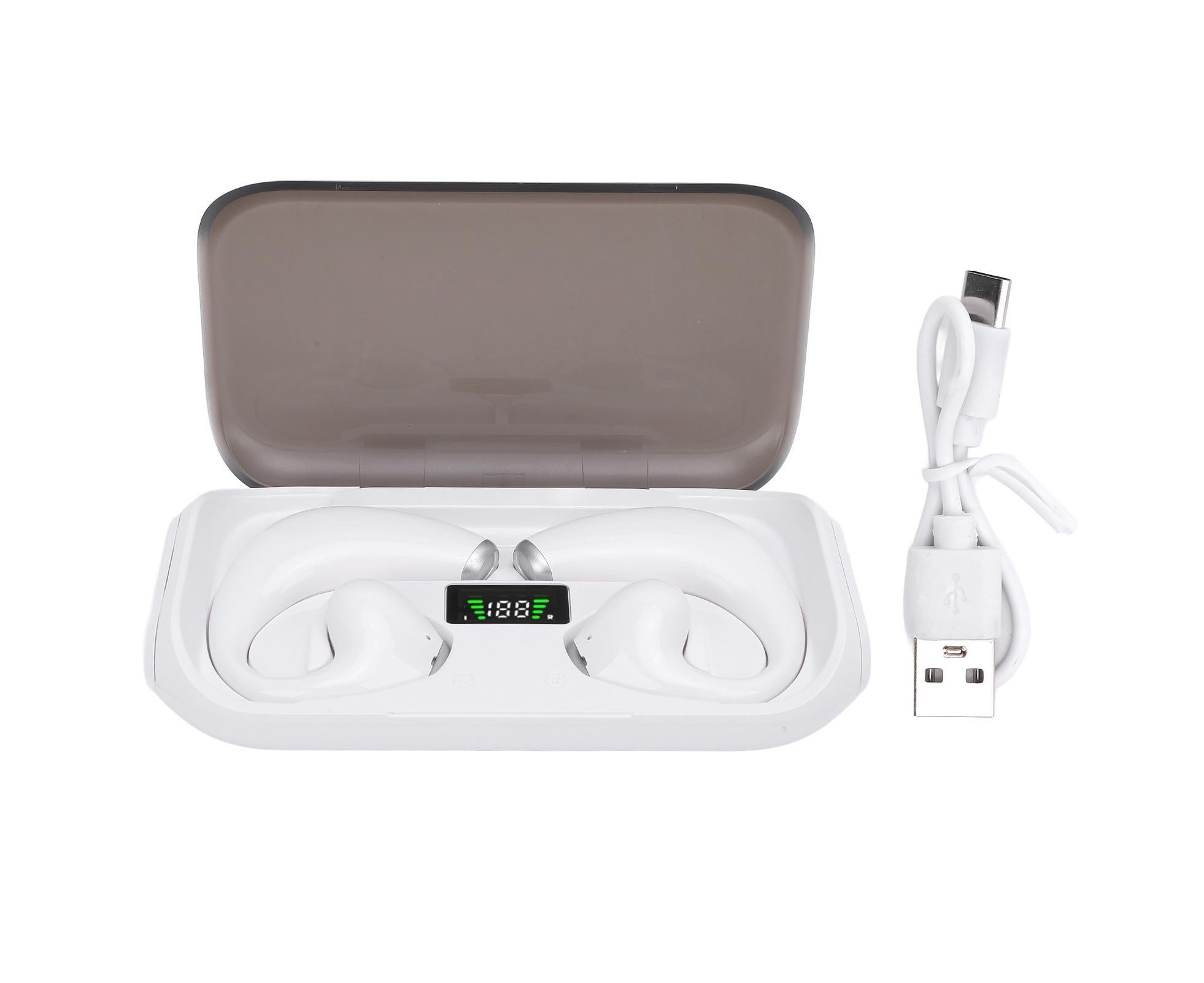 Bluetooth Translation Earbuds with APP Support 144 Languages Real Time Language Translator for Android Device White - Image 1