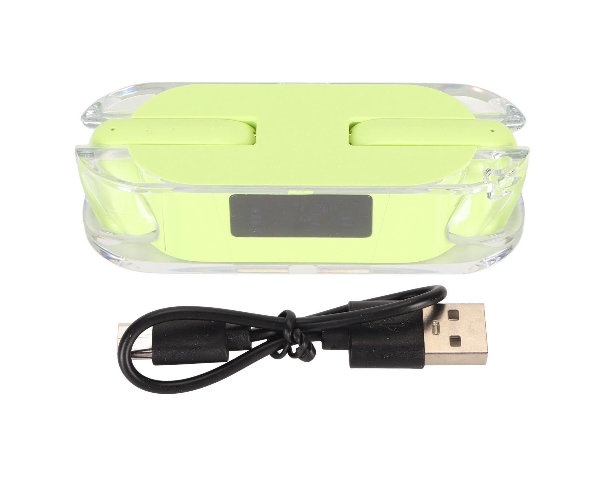 Translator Earbuds Bluetooth 5.3 144 Languages Real Time Translation Earphones with Digital Power Display for Music Call Green - Image 1