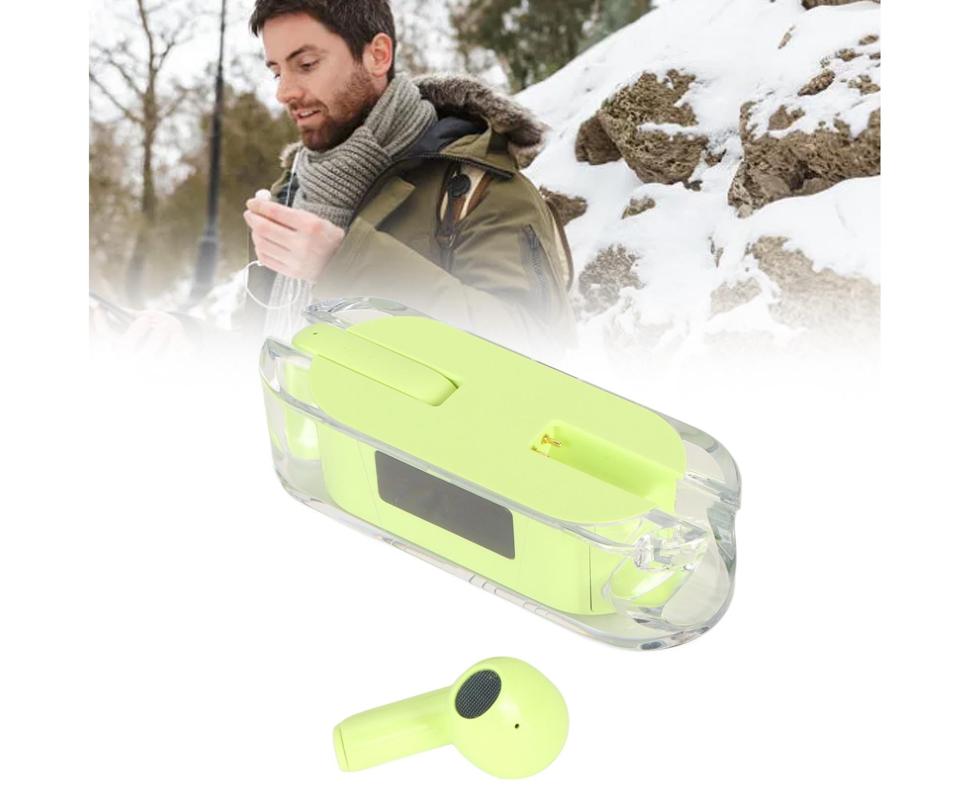 Translator Earbuds Bluetooth 5.3 144 Languages Real Time Translation Earphones with Digital Power Display for Music Call Green - Image 6