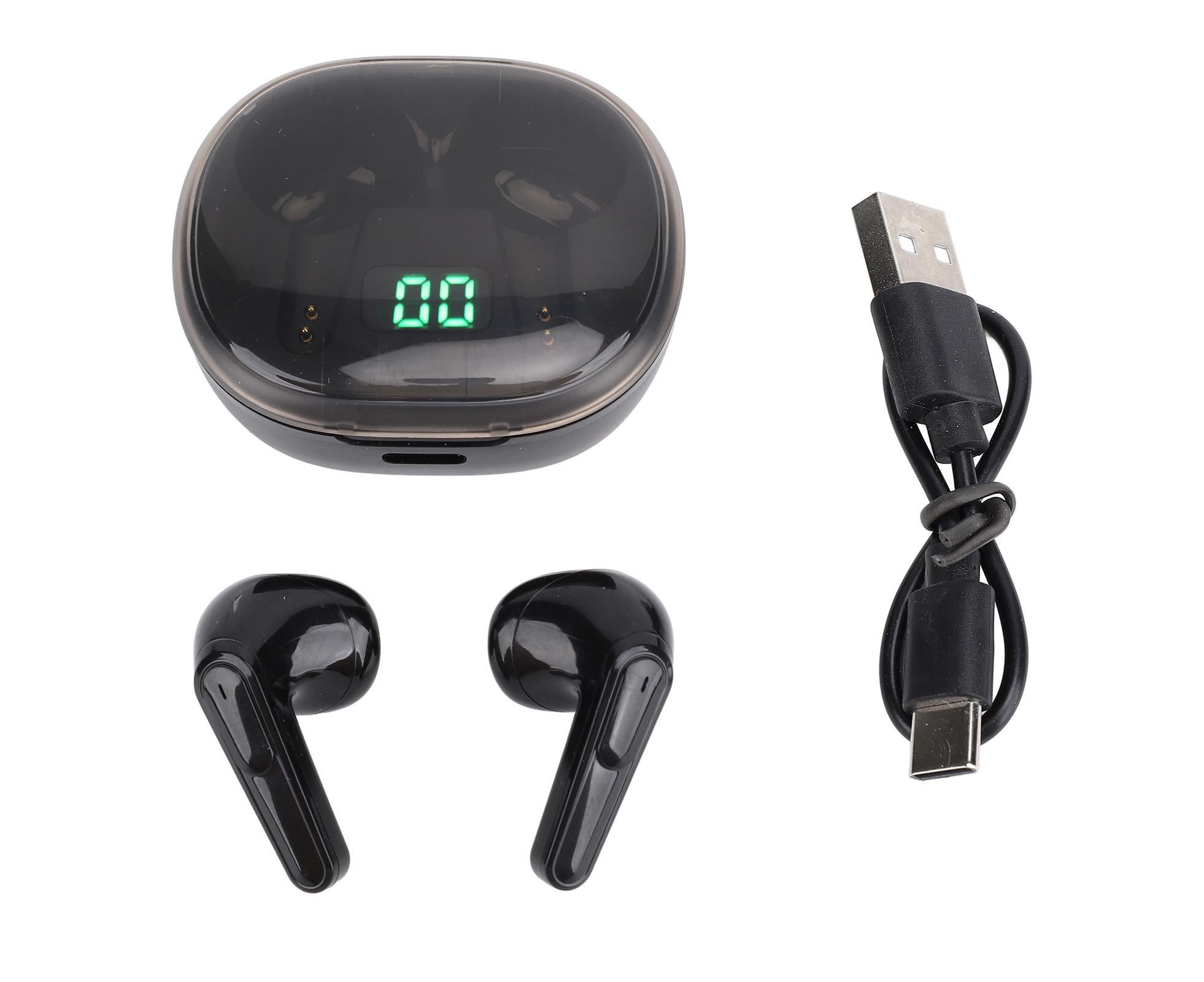 Language Translator Earbuds with APP Bluetooth 5.3 Support 144 Noise Cancellation Real Time Translation for Music Calling Black - Image 1