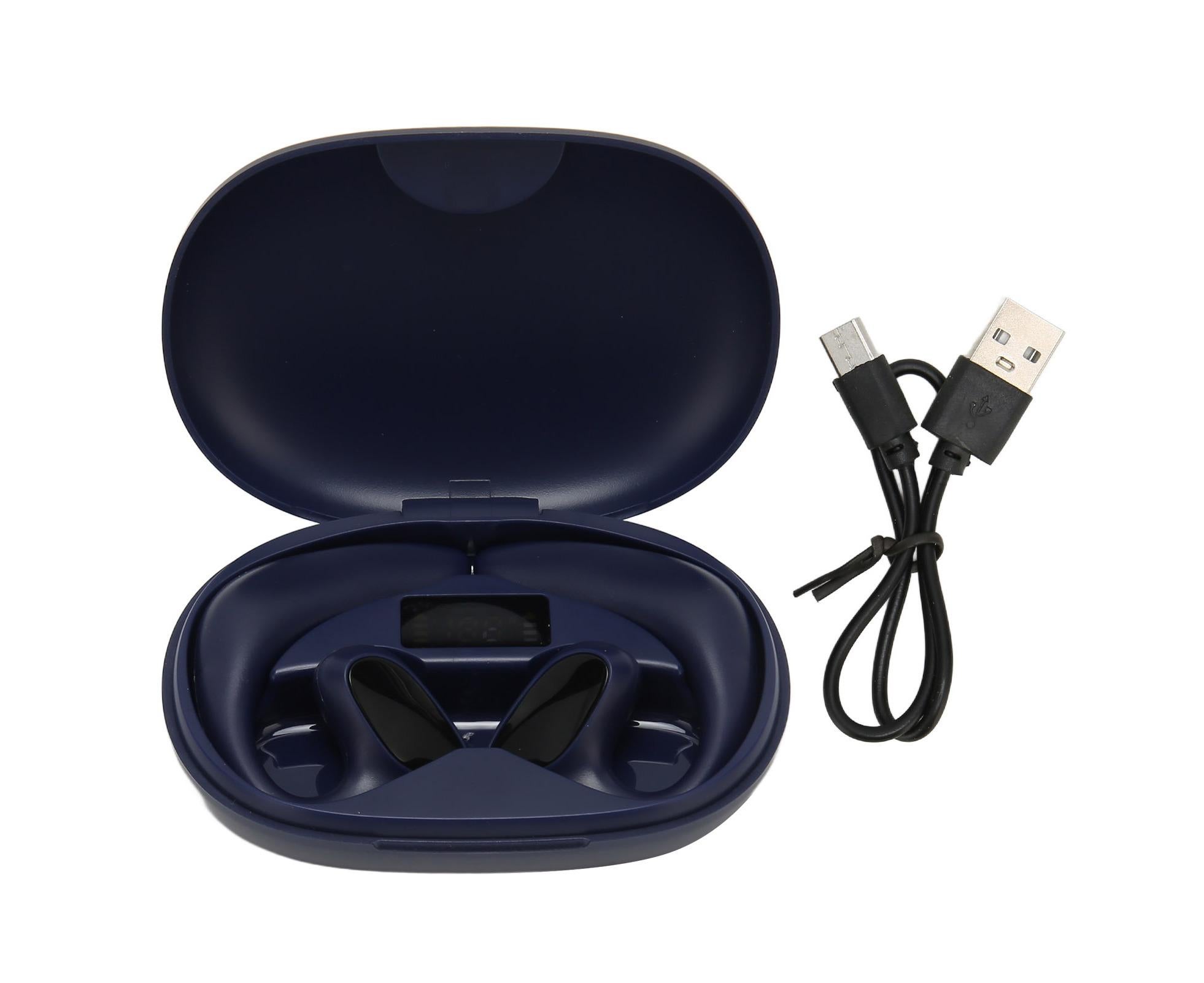 Bluetooth Translator Headphones 144 Languages Stereo Translation Earphone with Charging Case for Android IOS Blue - Image 1
