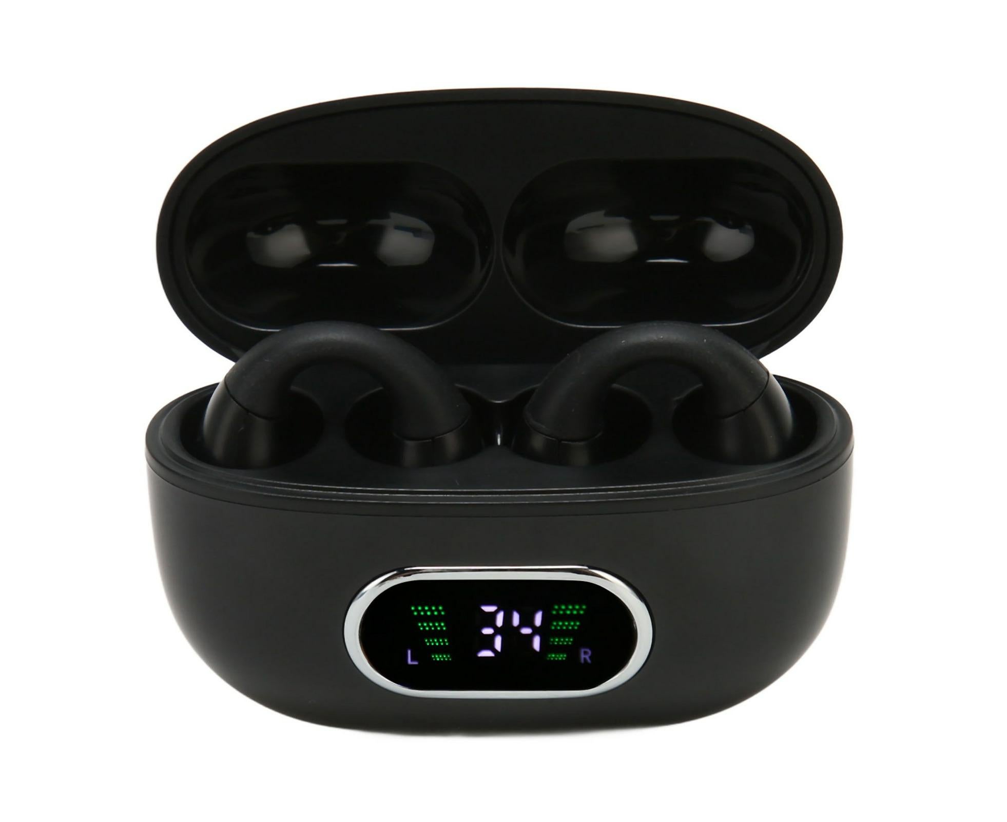 Bluetooth Translator Earphone 144 Languages Stereo Clip On Translation Earbuds with Charging Case for Android IOS Black - Image 4