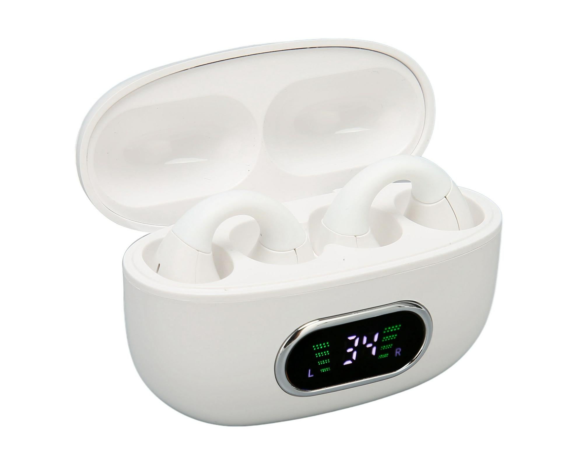 Bluetooth Translator Earphone 144 Languages Stereo Clip On Translation Earbuds with Charging Case for Android IOS White - Image 3
