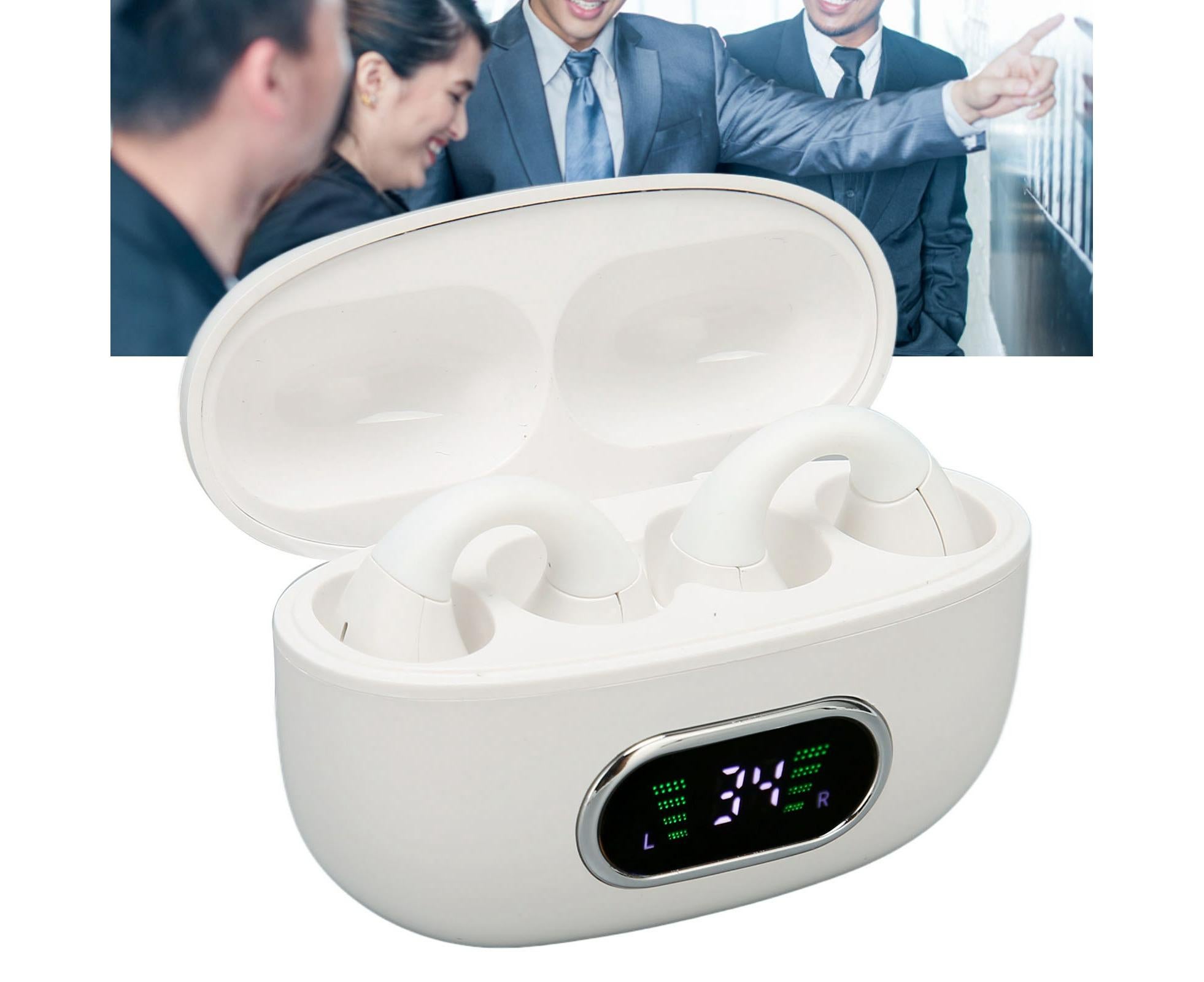 Bluetooth Translator Earphone 144 Languages Stereo Clip On Translation Earbuds with Charging Case for Android IOS White - Image 8