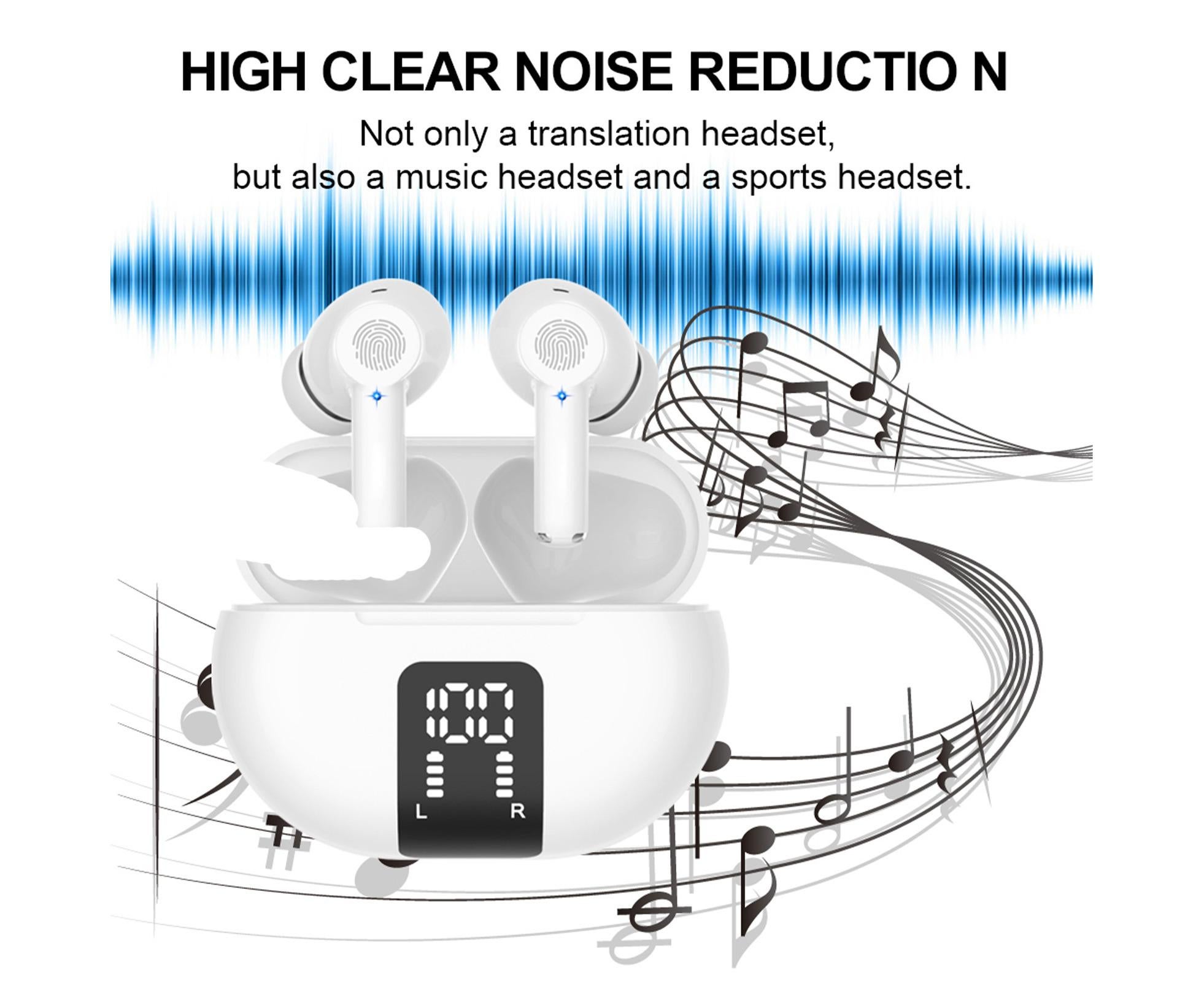 Translator Earbuds Real-Time Language Headphones with BT Connectivity Translation in Over 100 Languages Standby Time Approx Hours - Image 4