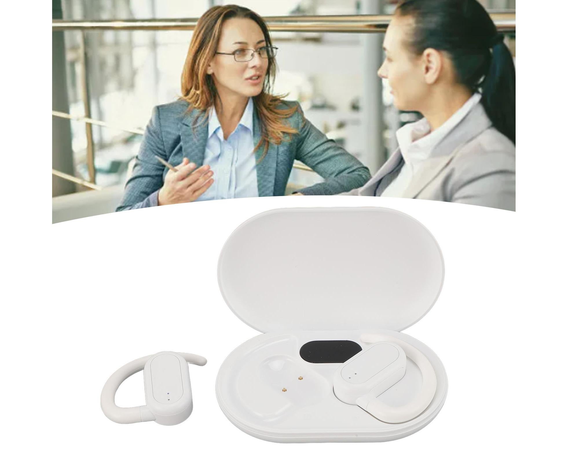 Miniature Translation Earbuds 144 Languages Bluetooth 5.4 Online Real Time Translator Ear Headset for Music and Calling IOS Android White - Image 7