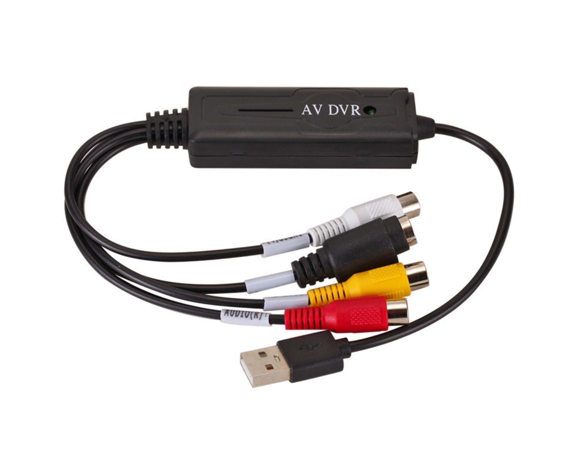 Video Capture Card Single-channel Video Image Monitoring Low Latency AV to USB 2.0 Game Capture Card for Live Streaming - Black - Image 3