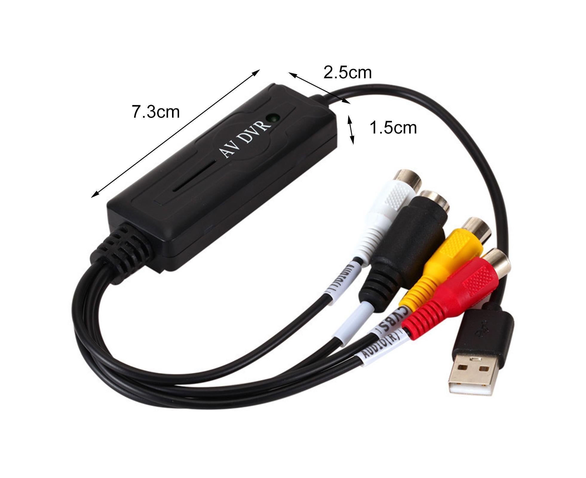 Video Capture Card Single-channel Video Image Monitoring Low Latency AV to USB 2.0 Game Capture Card for Live Streaming - Black - Image 6