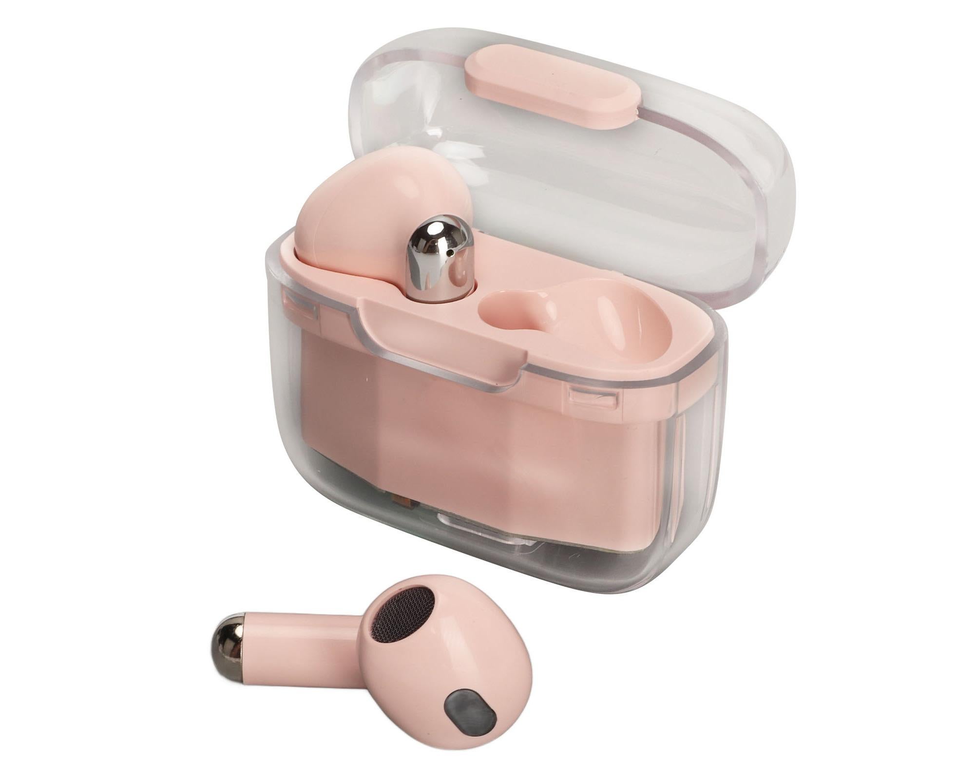 BT5.3 Translation Headset 144 Languages Instant Voice Language Translator Earphone for Business Travel Learning Pink - Image 1