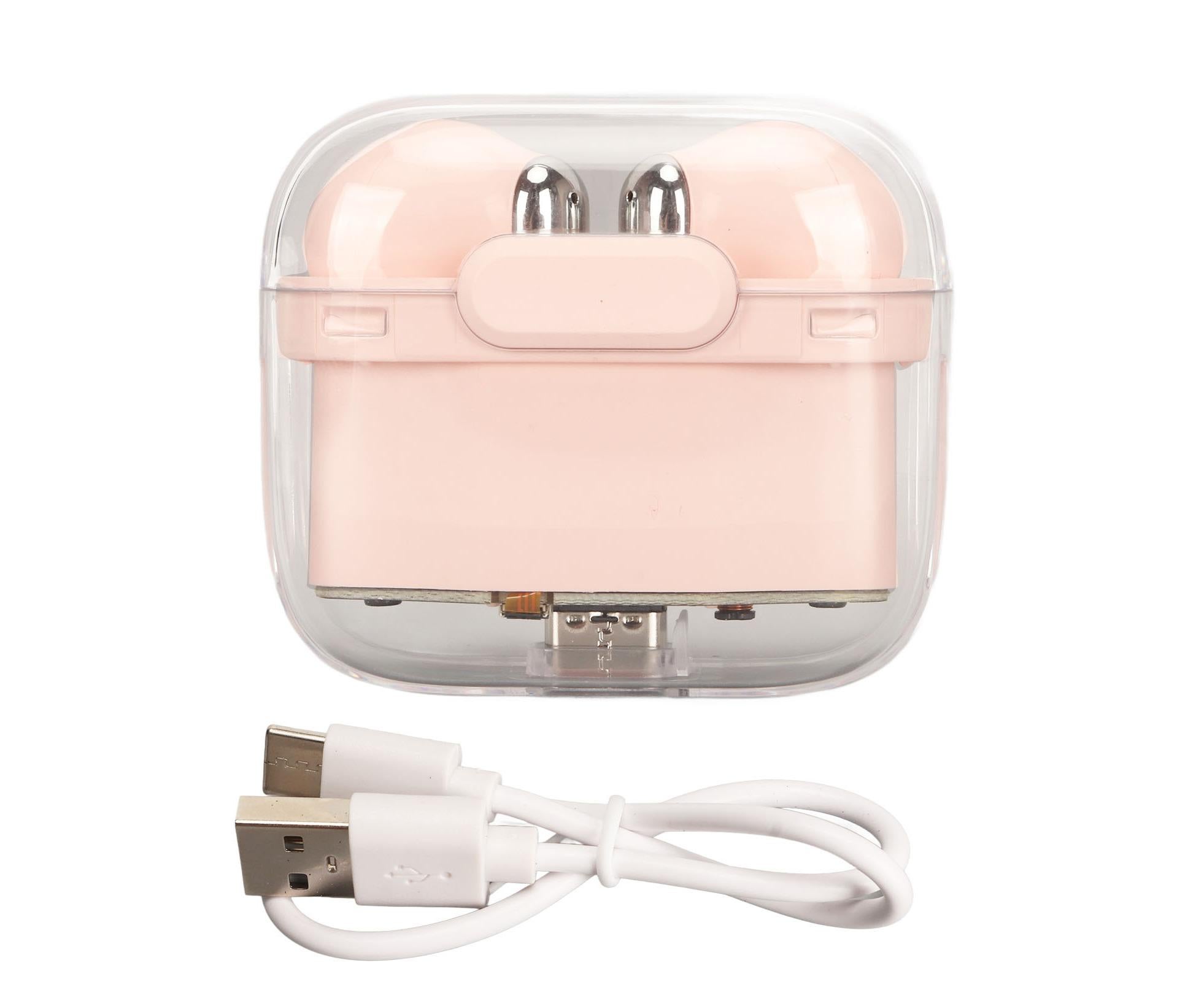 BT5.3 Translation Headset 144 Languages Instant Voice Language Translator Earphone for Business Travel Learning Pink - Image 7