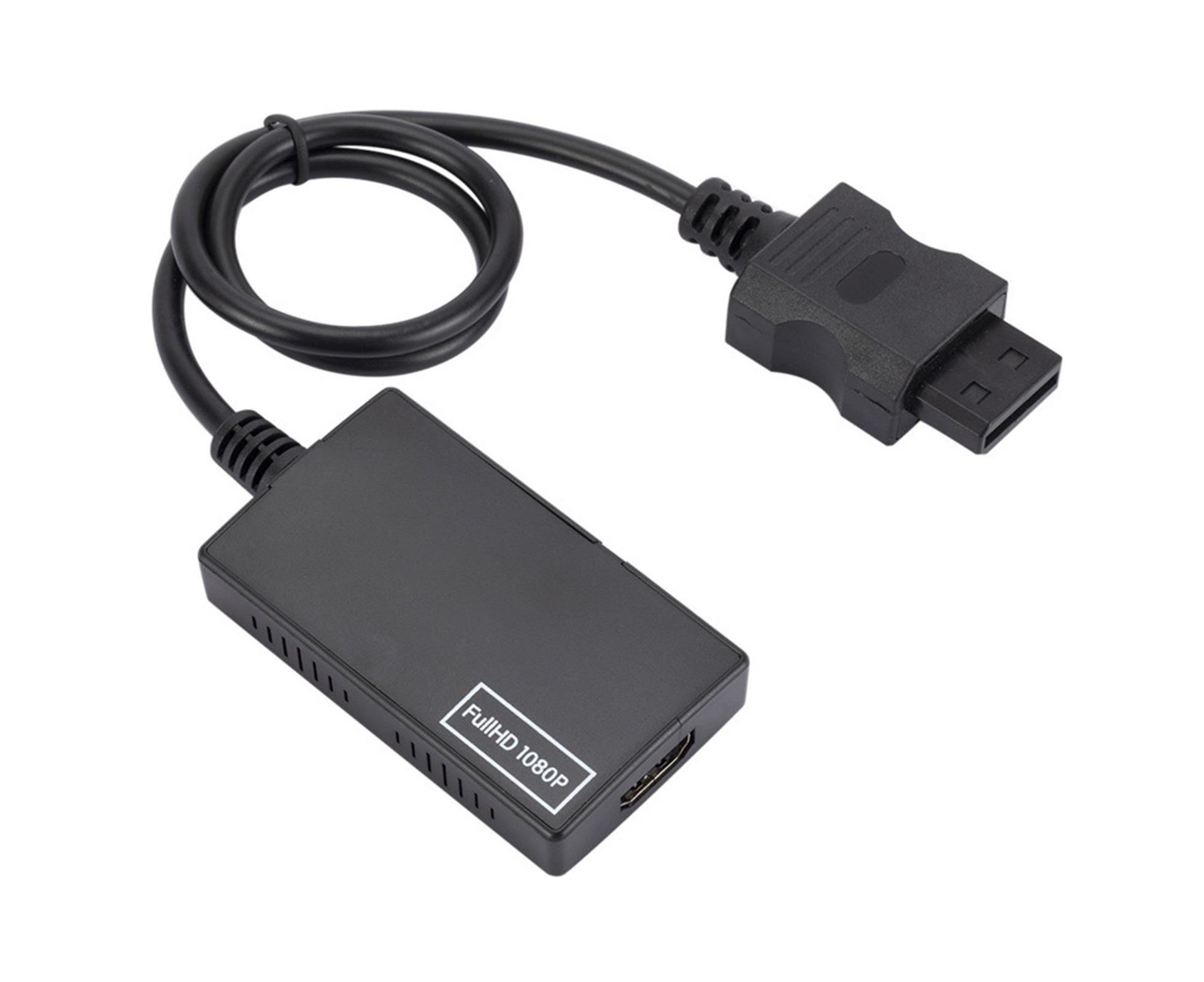 WII2 to HDMI-compatible Converter Portable 3.5mm Audio Jack Plug and Play High Clarity WII2 to HDMI-compatible Adapter for TV - Black - Image 2