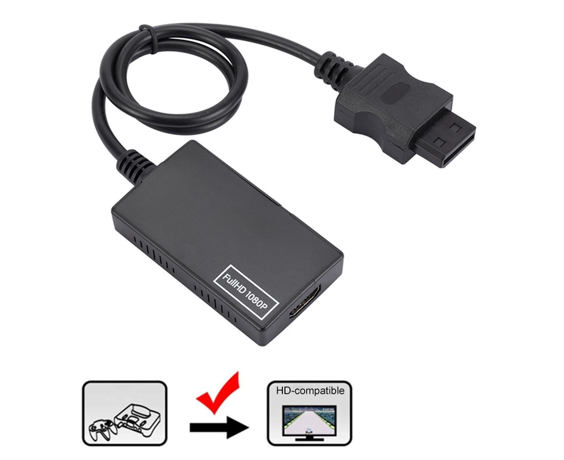 WII2 to HDMI-compatible Converter Portable 3.5mm Audio Jack Plug and Play High Clarity WII2 to HDMI-compatible Adapter for TV - Black - Image 4