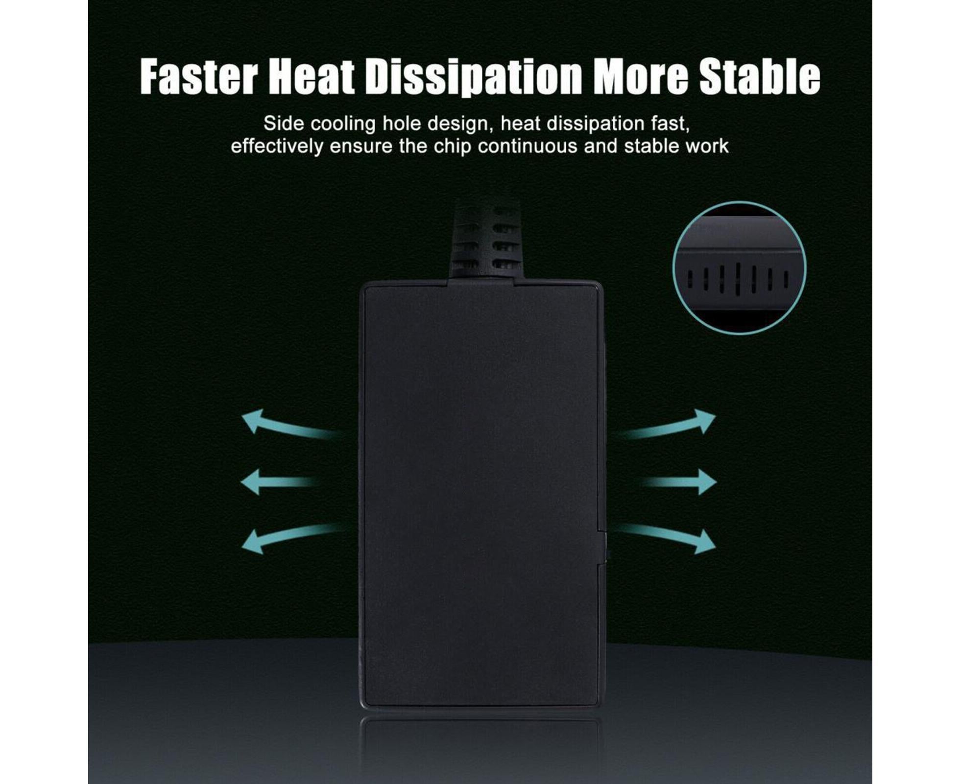 WII2 to HDMI-compatible Converter Portable 3.5mm Audio Jack Plug and Play High Clarity WII2 to HDMI-compatible Adapter for TV - Black - Image 7