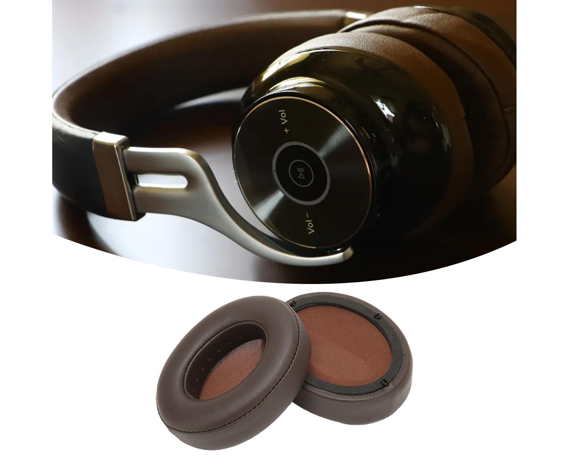 Replacement Ear Cushion Protein Leather Wearproof Headphone Pads for Edifier W855BT Brown - Image 6
