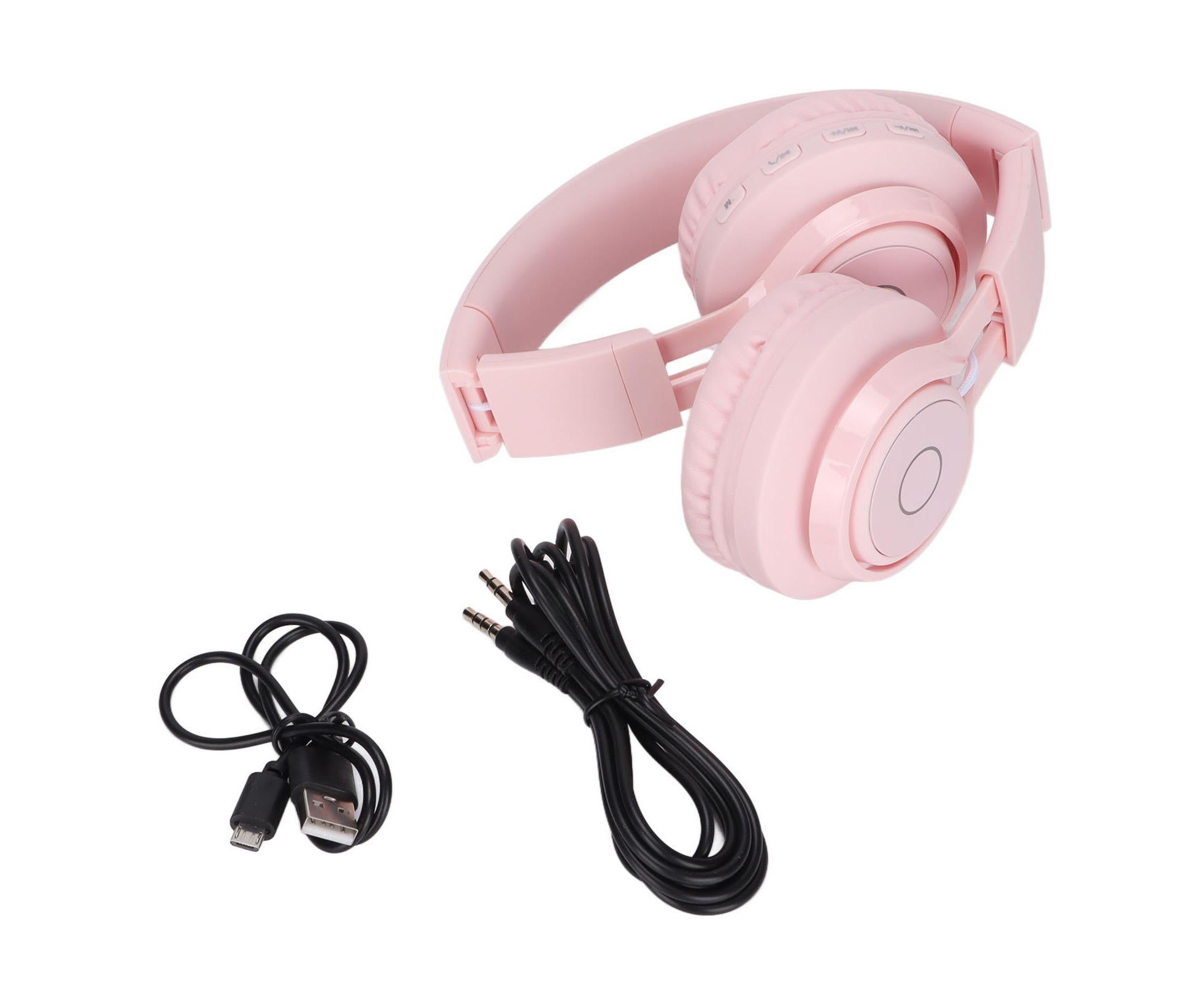 babies Bluetooth Headphones Foldable Ajustable RGB Colorful Light Headset with Mic for babies Study BT06C - Image 7