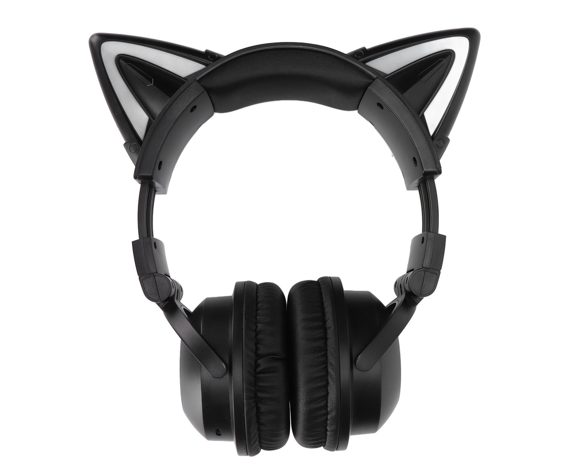 Cat Ear Bluetooth Headset Stereo Headset with Microphone LED Cute Cat Headset for Girls babies - Image 2